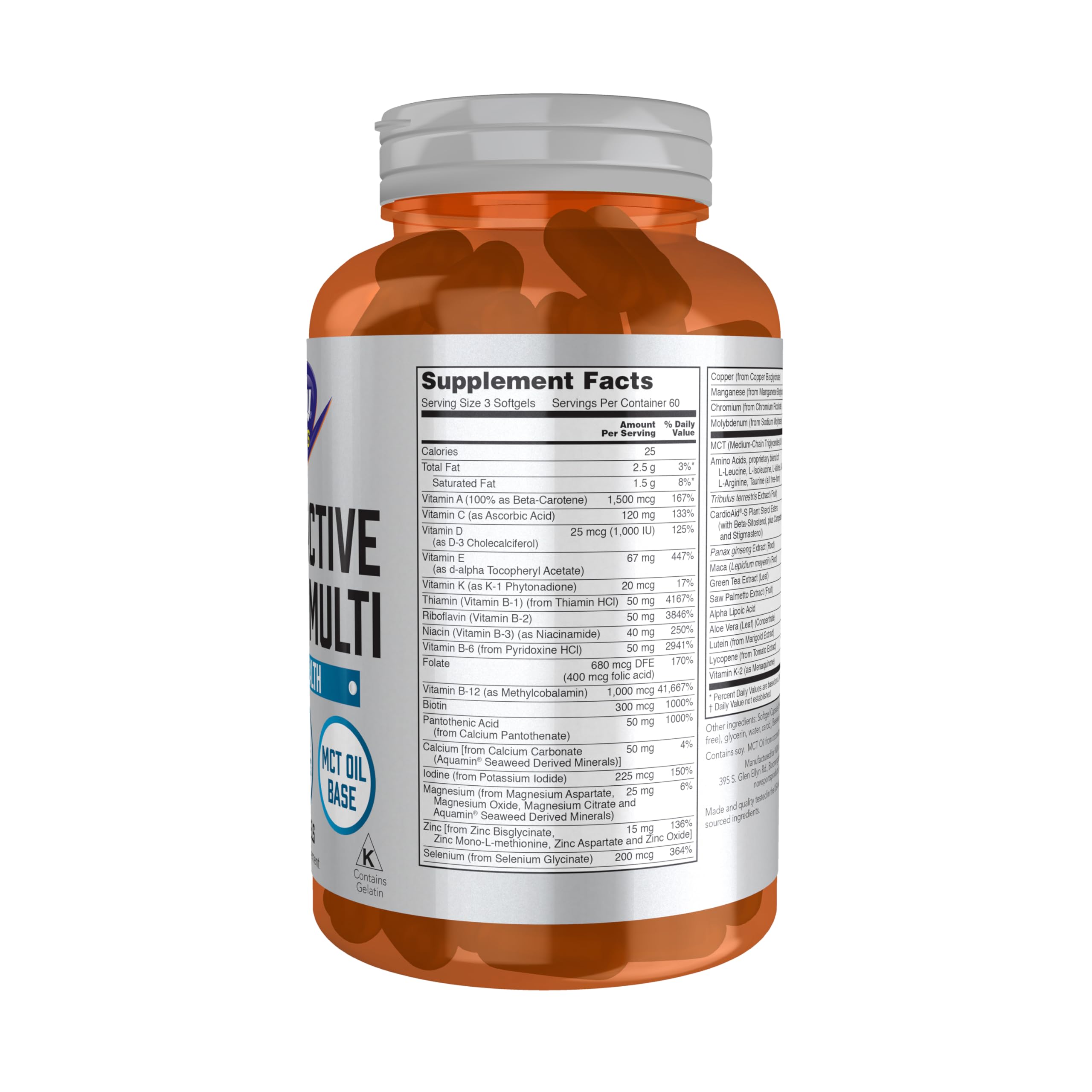 Foto 3 pulgar | Supplement Now Foods Sports Nutrition Deportes Extremos Para Hombres - Venta Internacional.