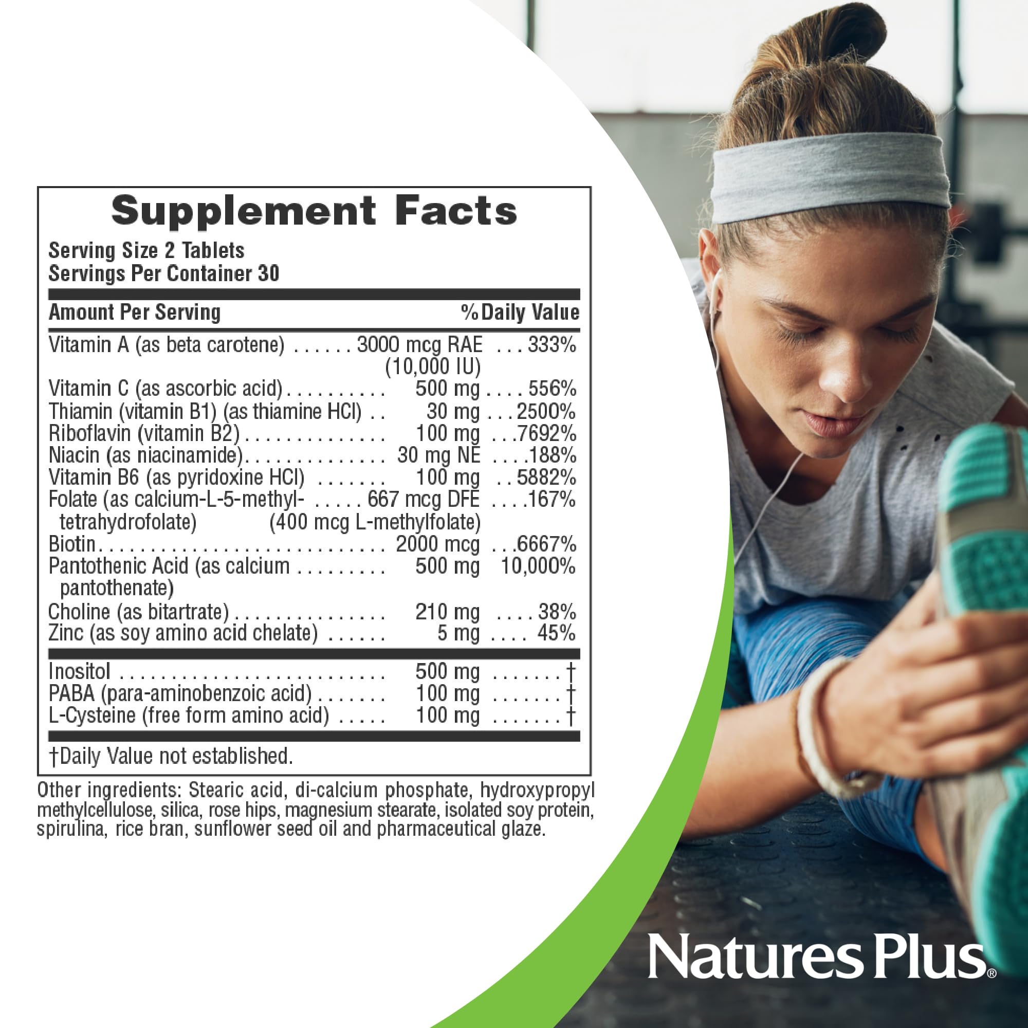 Foto 4 | Suplemento Natures Plus Ultra Hair De Liberación Sostenida, 60 Tabletas - Venta Internacional.