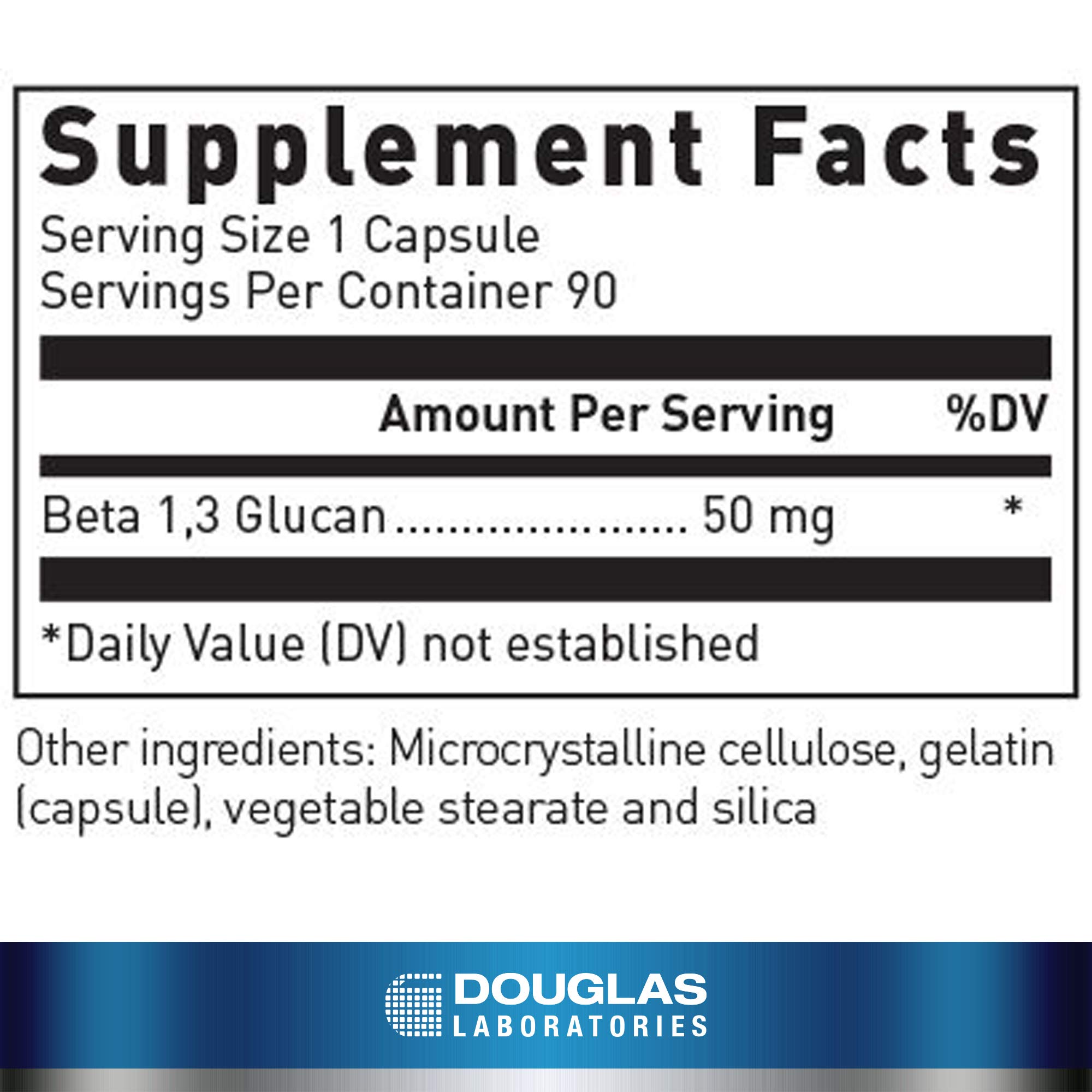 Foto 3 pulgar | Suplemento Beta 1,3 Glucano De Douglas Laboratories 50 Mg 90 Cápsulas - Venta Internacional.