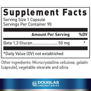 Foto 2 | Suplemento Beta 1,3 Glucano De Douglas Laboratories 50 Mg 90 Cápsulas - Venta Internacional.