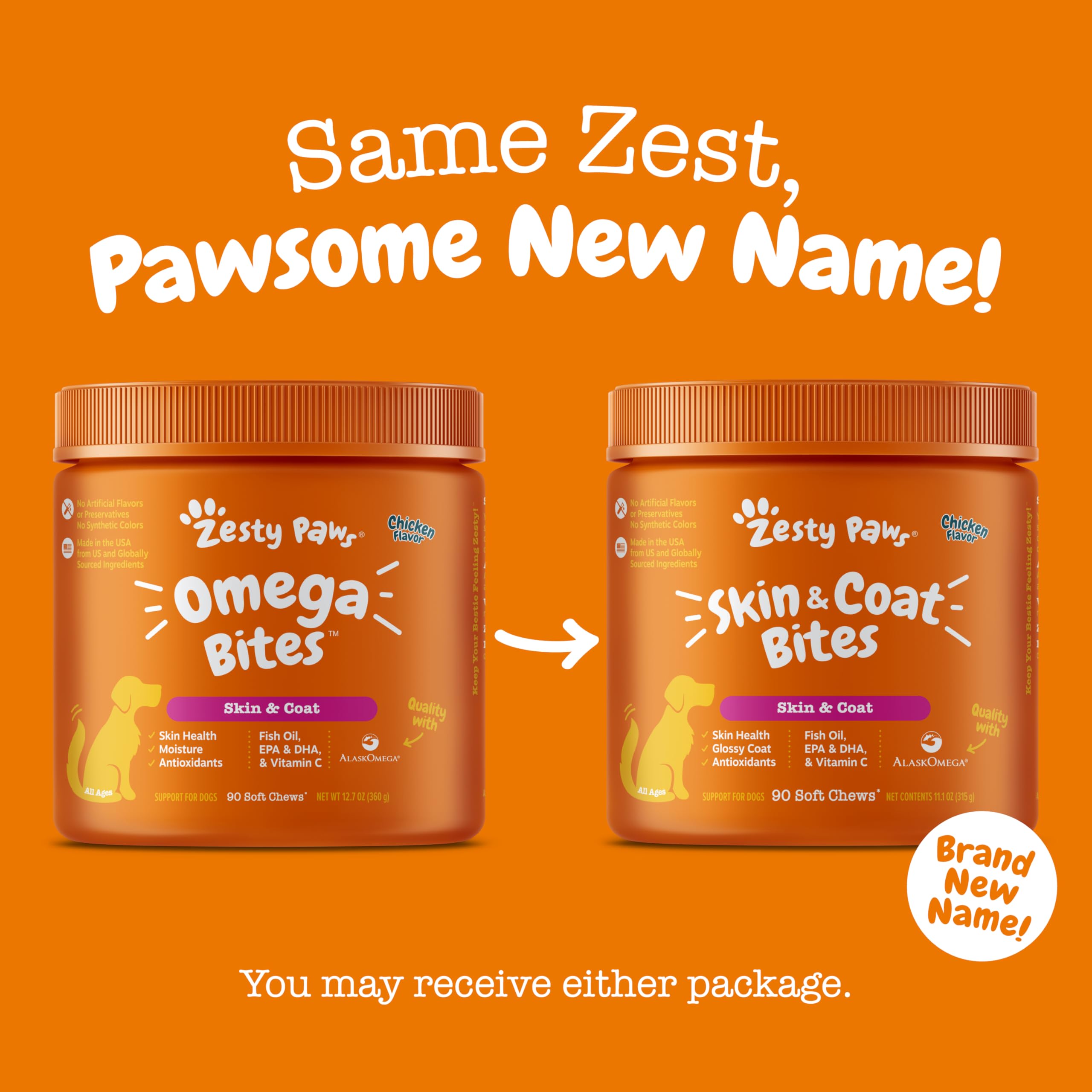 Foto 7 pulgar | Suplemento De Aceite De Pescado De Alaska Omega 3 De Zesty Paws Para Perros - Venta Internacional.