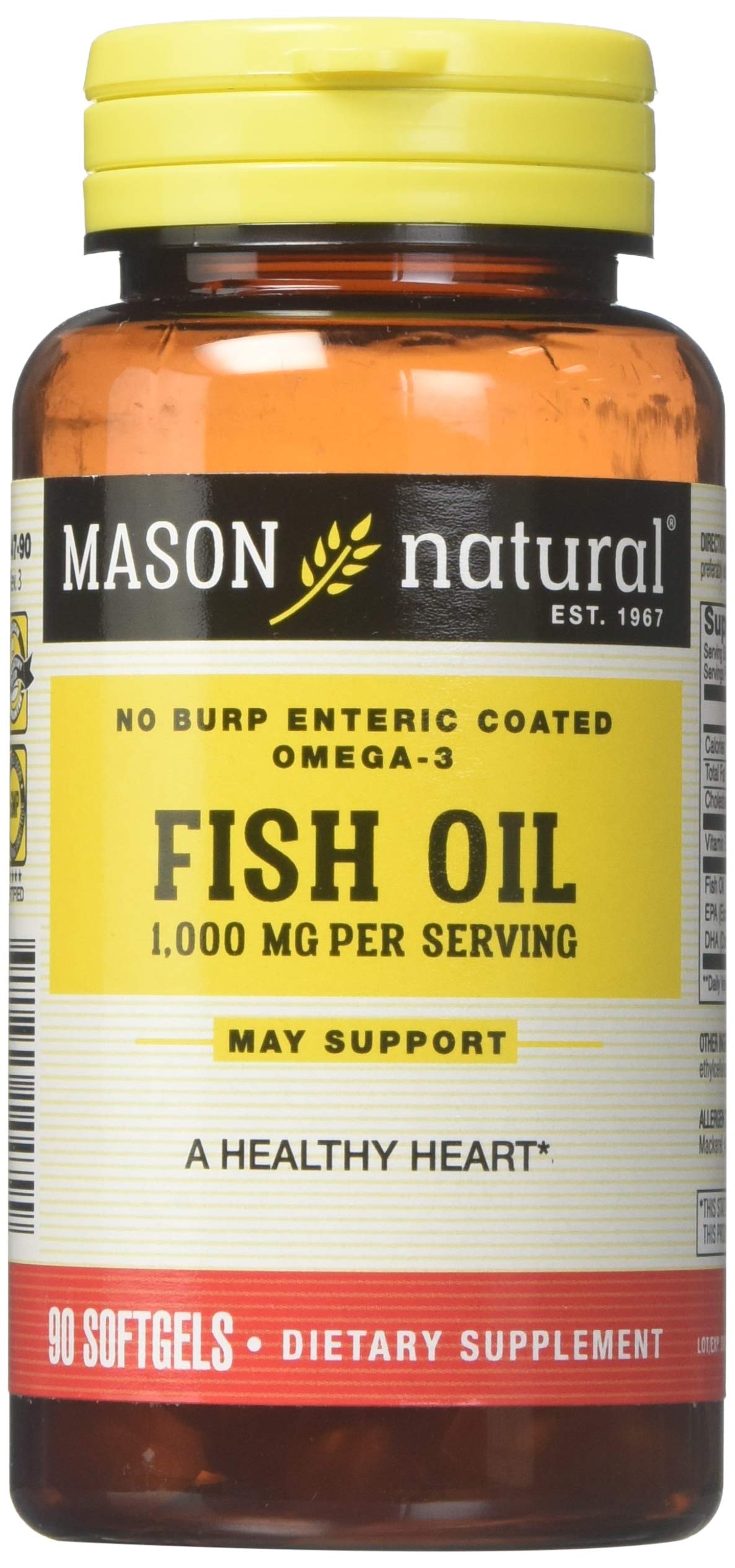 Foto 2 pulgar | Suplemento De Aceite De Pescado Mason Natural 1000 Mg 90 Cápsulas Blandas - Venta Internacional.