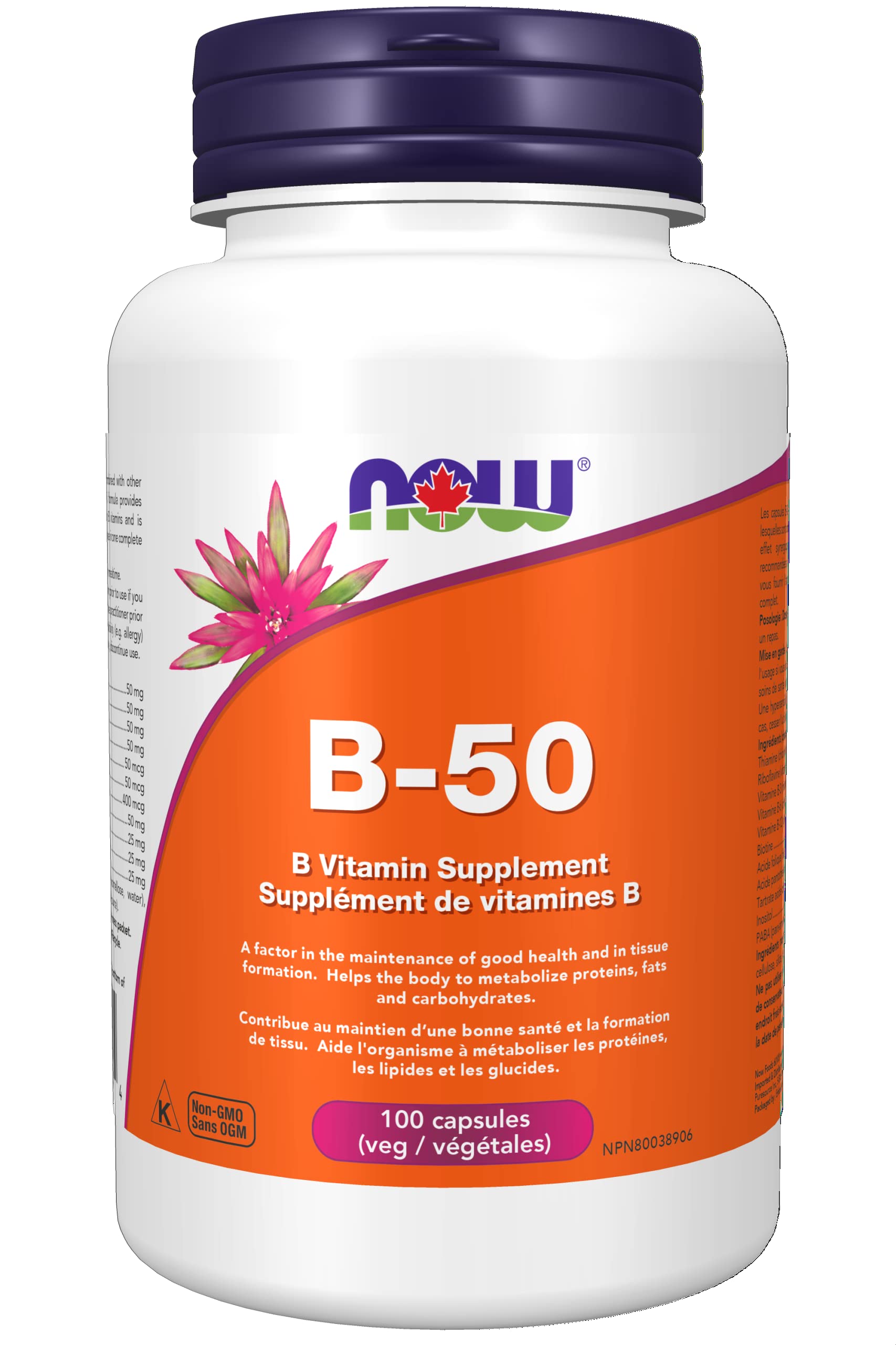 Foto 2 pulgar | Vitamina B-50, 100 Cápsulas Vegetarianas | Now Foods - Venta Internacional.