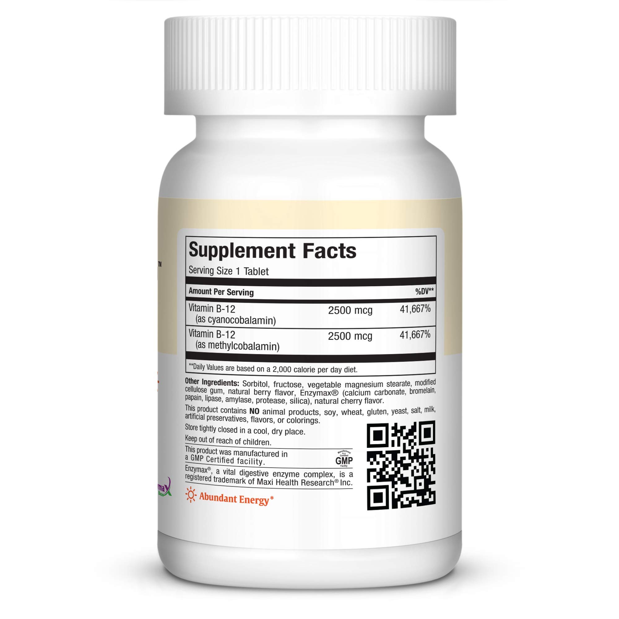 Foto 3 pulgar | Suplemento Maxi Health De Vitamina B-12, Masticable, 5000 Mcg, 60 Cápsulas - Venta Internacional.