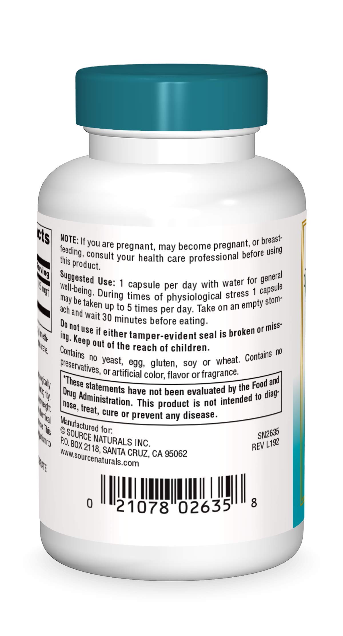 Foto 3 pulgar | Supplement Source Naturals Wellness Transfer Factor 125 Mg - Venta Internacional.