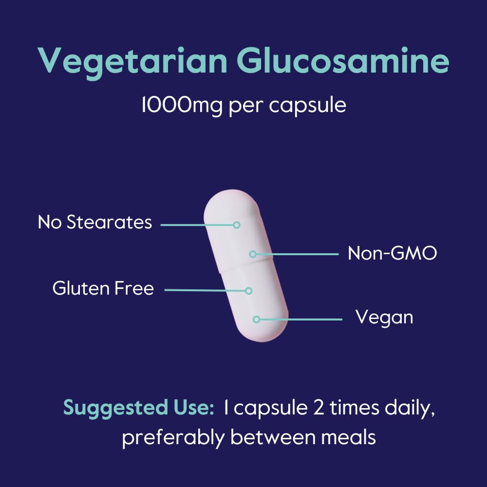 Foto 7 pulgar | Suplemento Bestvite De Glucosamina Vegetariana 1000 Mg 120 Cápsulas - Venta Internacional.
