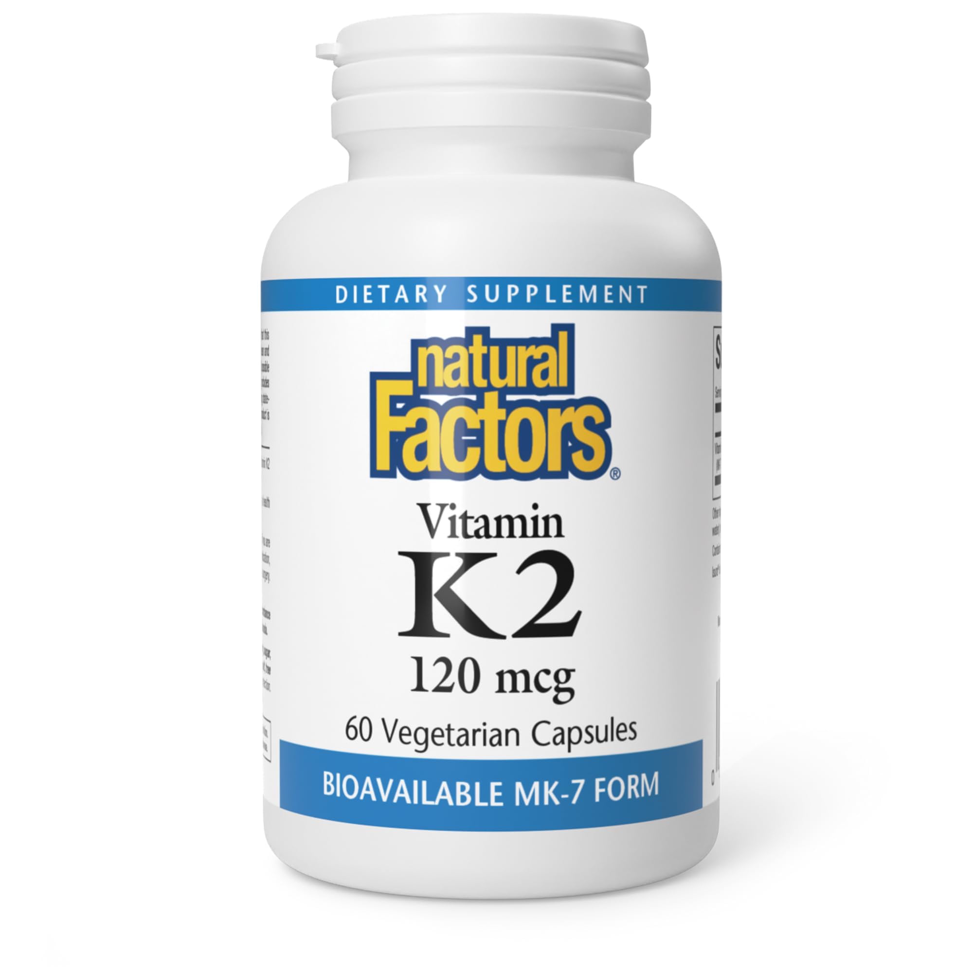 Foto 2 pulgar | Suplemento De Vitamina K2 De Natural Factors, 120 Mcg, 60 Cápsulas - Venta Internacional.