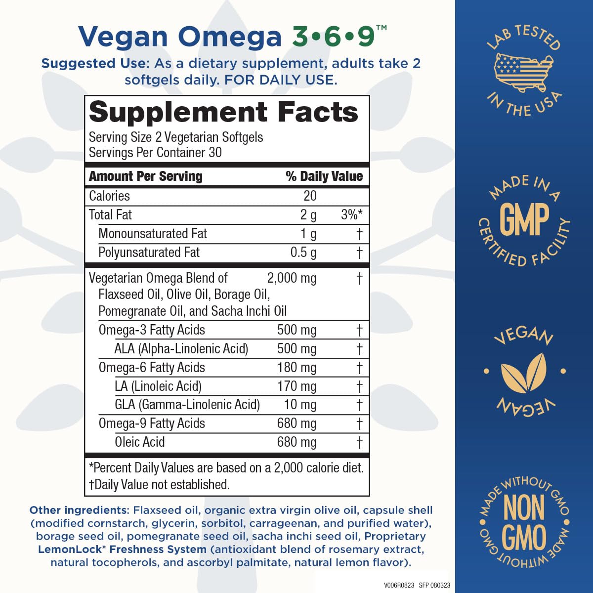 Foto 3 pulgar | Supplement Purity Products Omega 3-6-9 Para Veganos/vegetarianos - Venta Internacional.