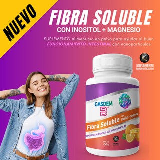 Foto 3 | Gasdem-b Fibra Con Inositol + Magnesio