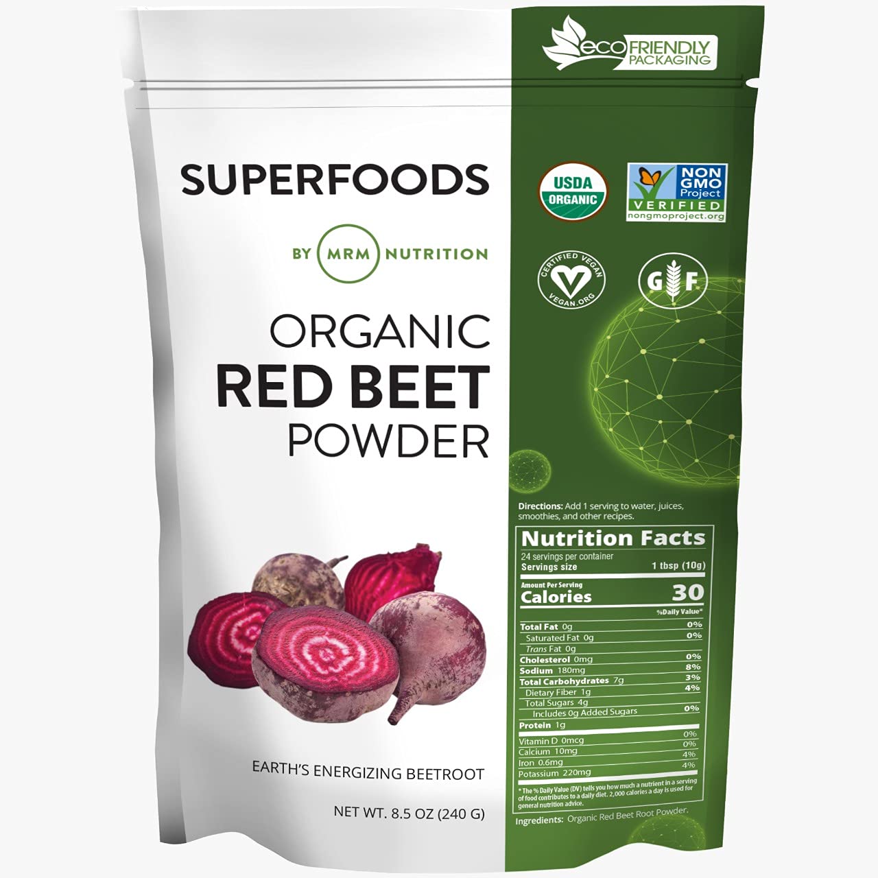 Foto 1 | Suplemento Mrm Nutrition En Polvo De Remolacha Roja Orgánica 170 G - Venta Internacional.