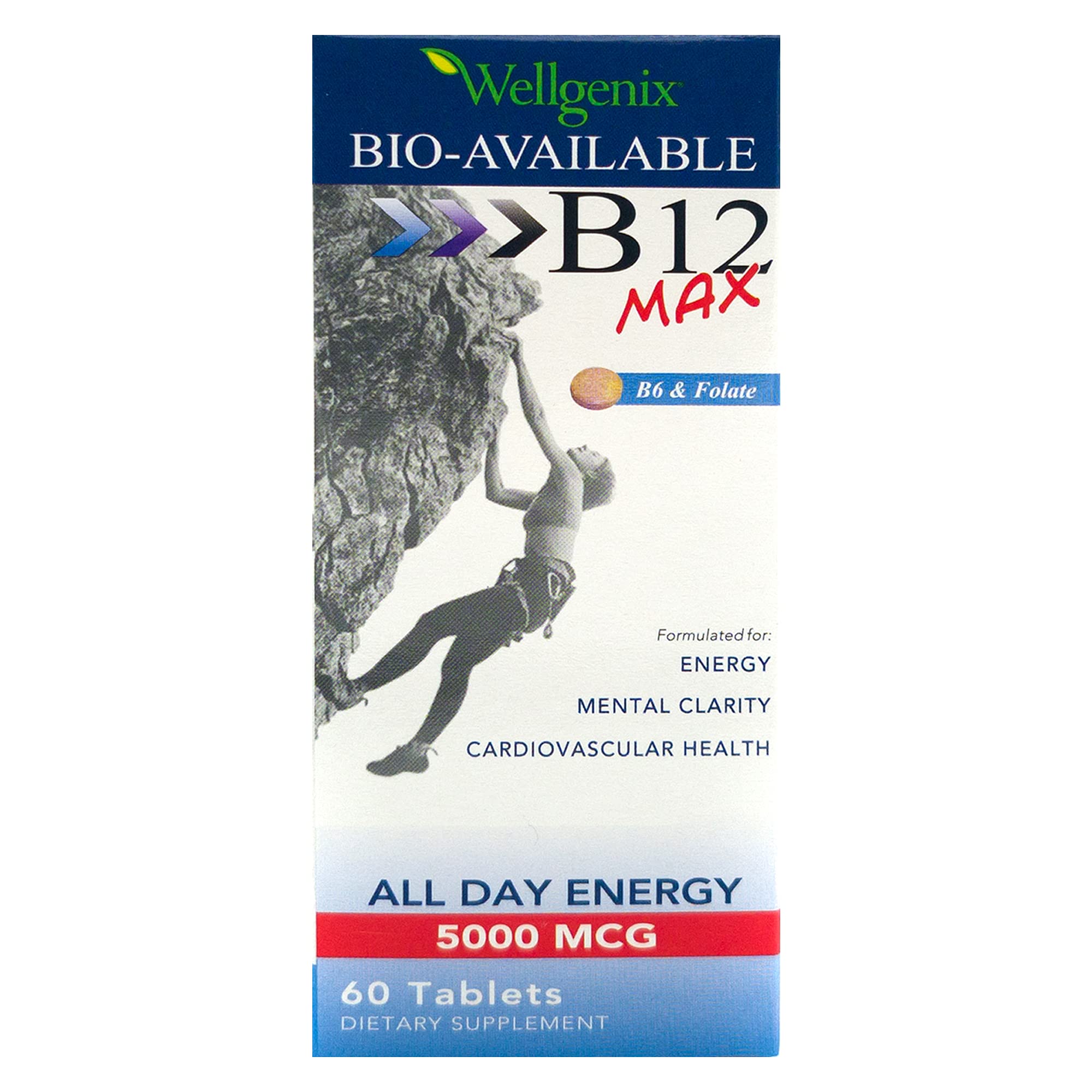 Foto 2 pulgar | Suplemento De Folato B12 B6 Sublingual Biodisponible De Wellgenix - Venta Internacional.