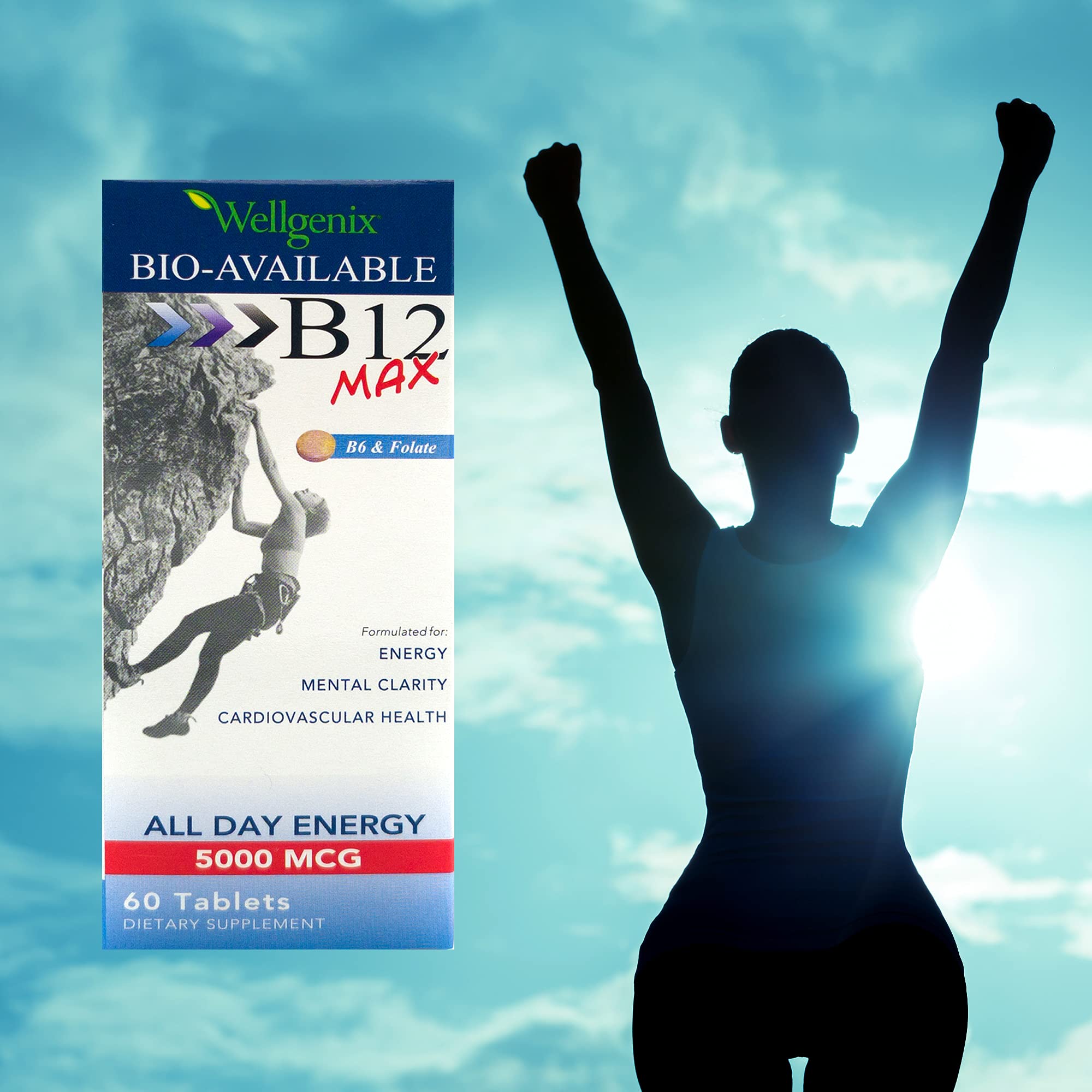 Foto 4 pulgar | Suplemento De Folato B12 B6 Sublingual Biodisponible De Wellgenix - Venta Internacional.
