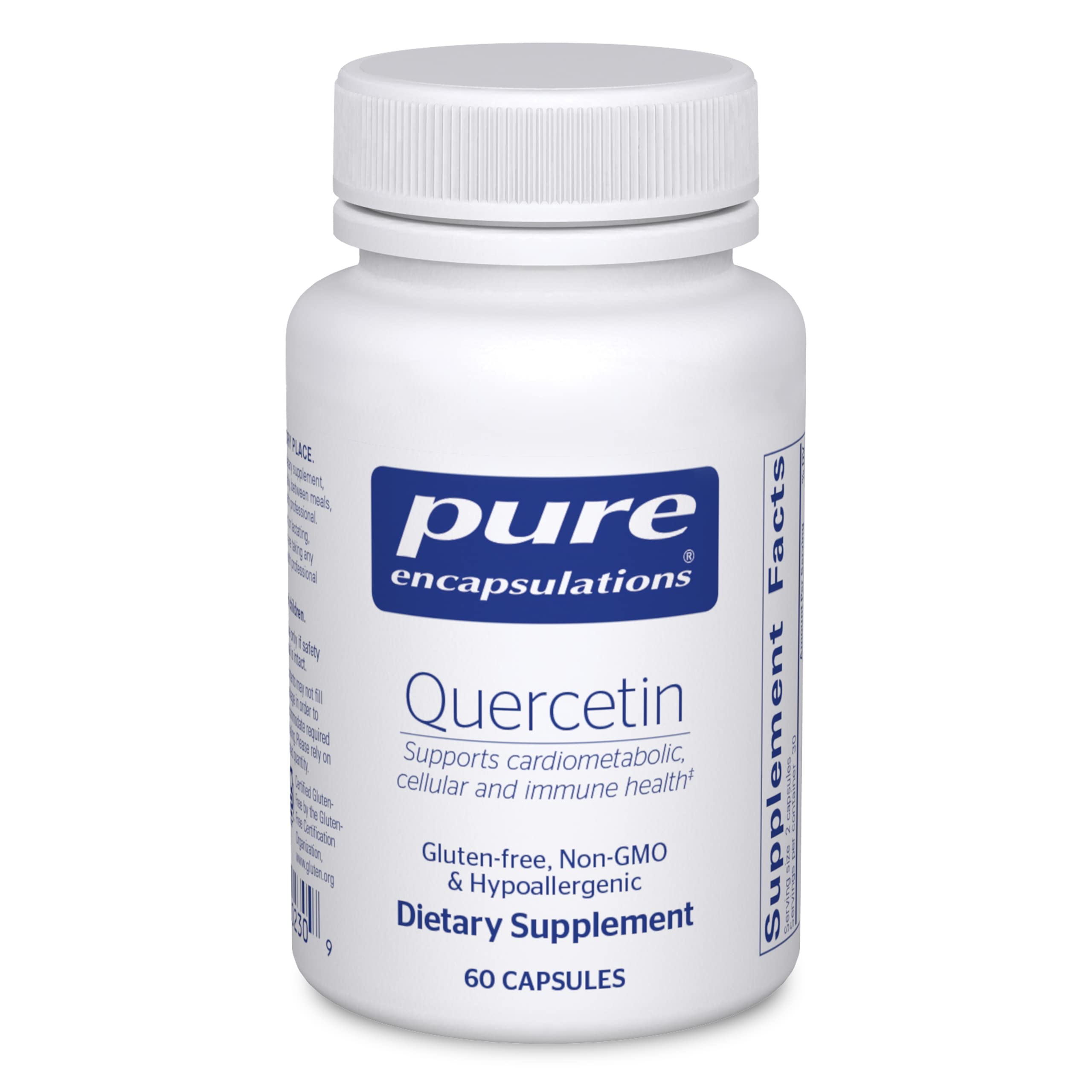 Suplemento De Quercetina Pure Encapsulations 500 Mg 60 Cápsulas - Venta Internacional.