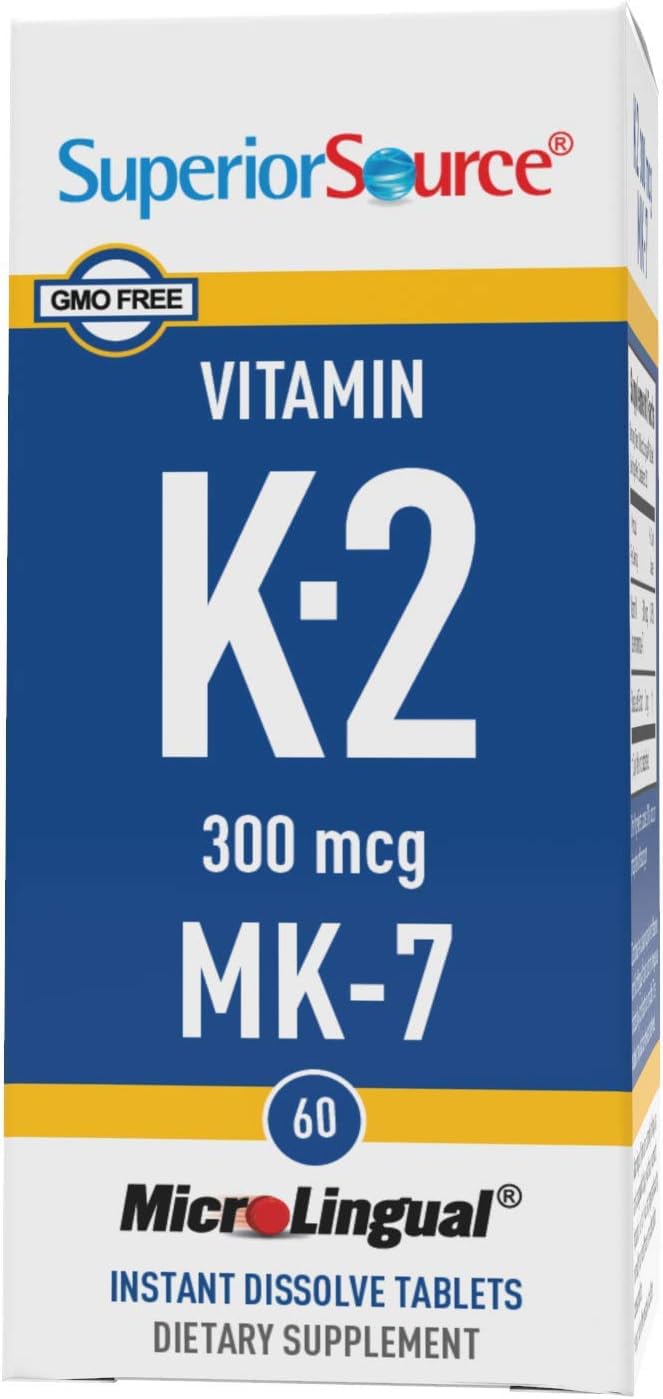 Foto 5 pulgar | Vitamina K2 Mk-7 300 Mcg De Fuente Superior Microlingual, 60 Tabletas - Venta Internacional.