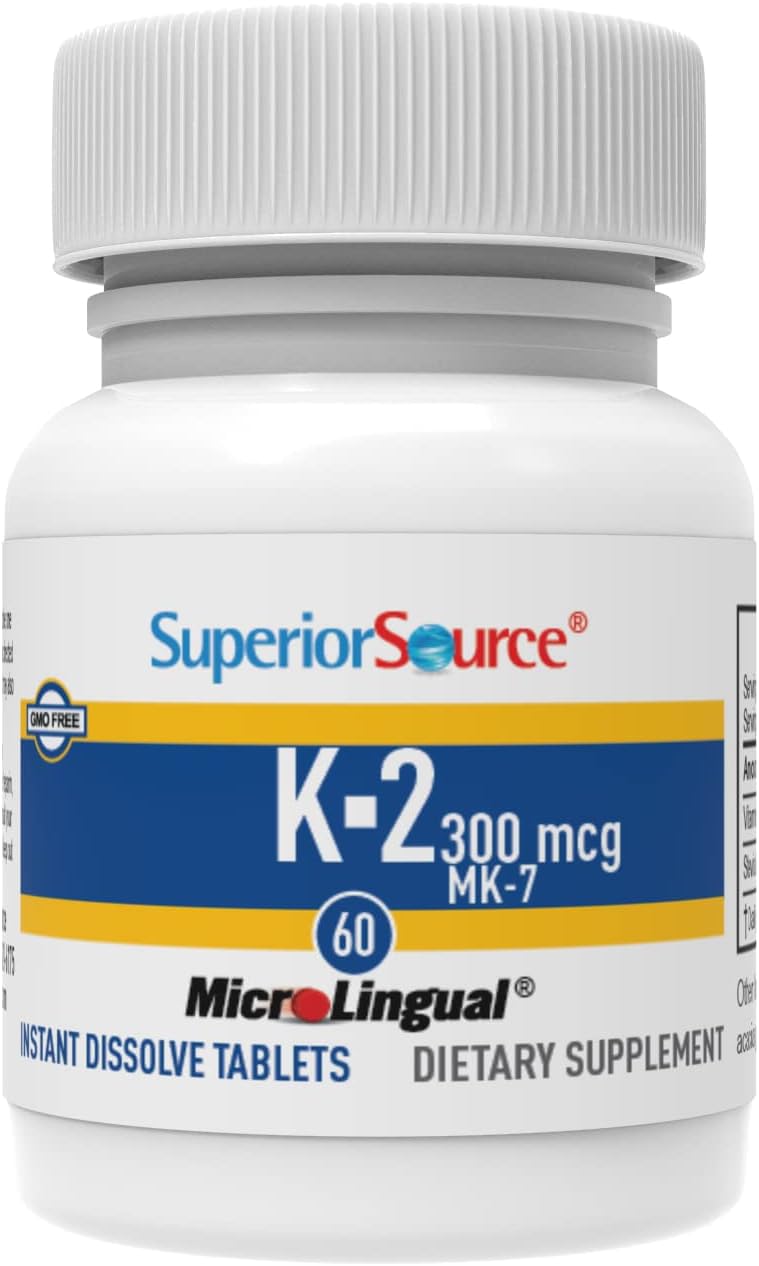 Foto 6 pulgar | Vitamina K2 Mk-7 300 Mcg De Fuente Superior Microlingual, 60 Tabletas - Venta Internacional.