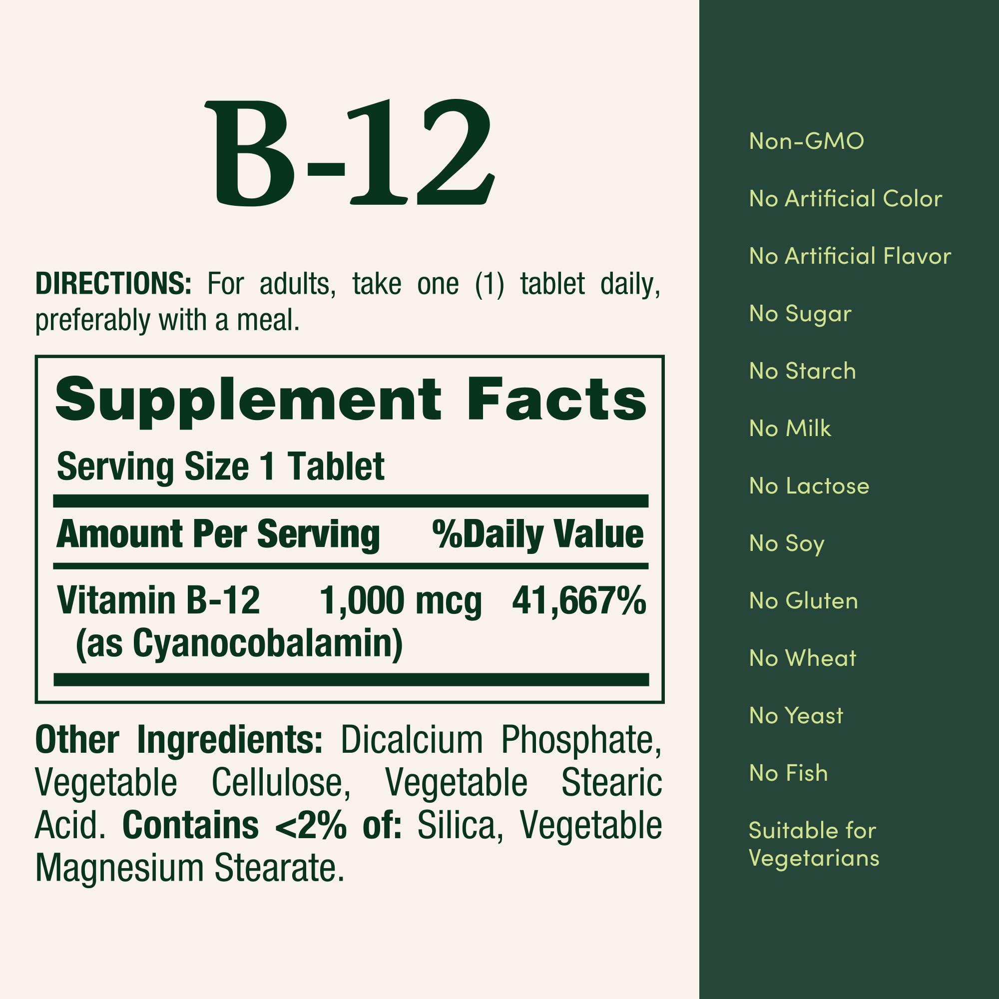 Foto 6 pulgar | Suplemento De Vitamina B12 De Nature's Bounty, 1000 Mcg, 200 Tabletas - Venta Internacional.