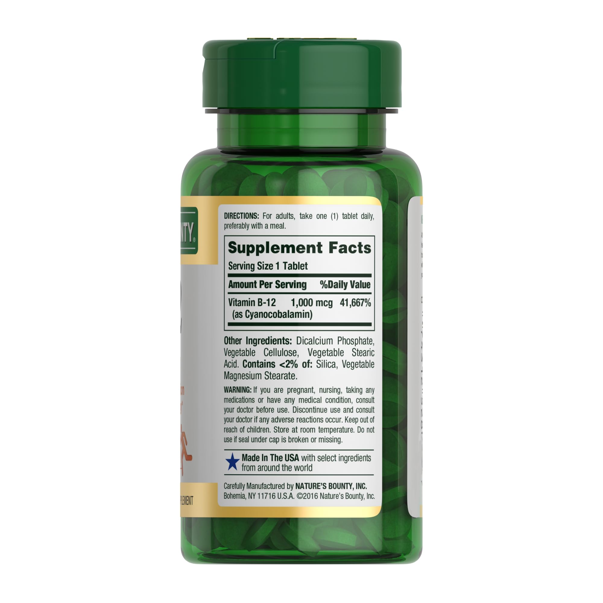 Foto 7 pulgar | Suplemento De Vitamina B12 De Nature's Bounty, 1000 Mcg, 200 Tabletas - Venta Internacional.