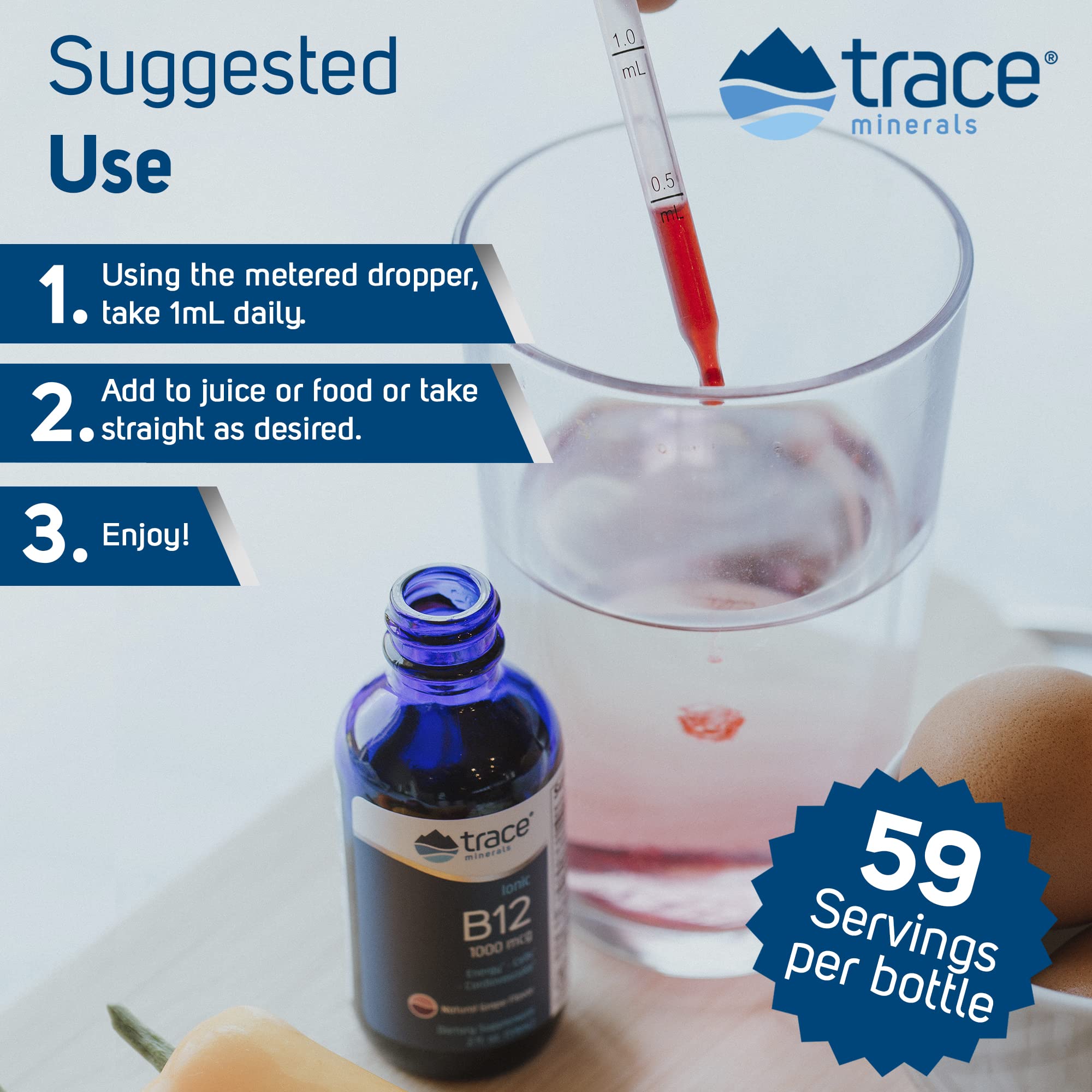 Foto 5 pulgar | Suplemento Dietético, Oligoelementos, Vitamina B12 Iónica Líquida, 1000 Mcg, 30 Ml - Venta Internacional.