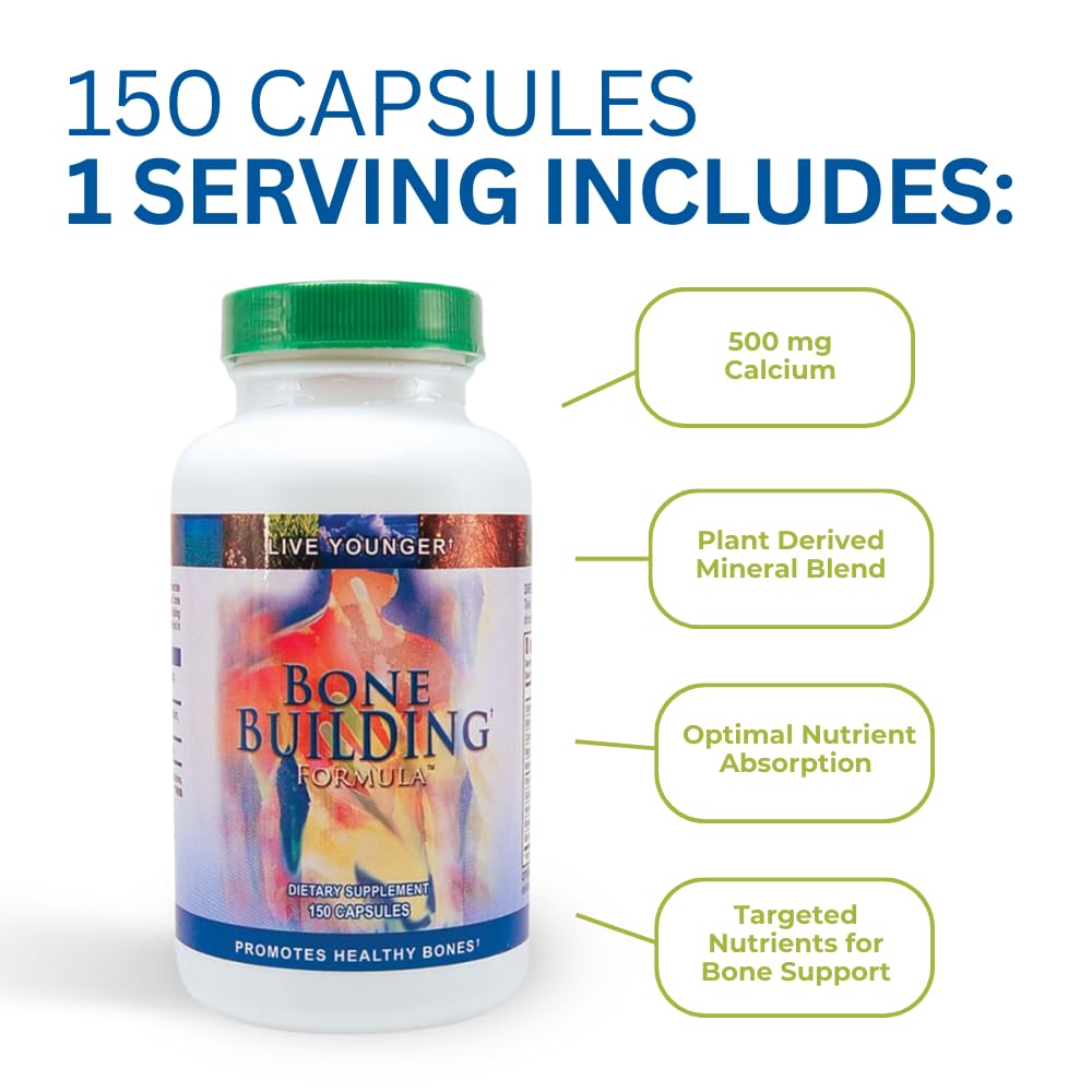 Foto 5 pulgar | Suplemento Youngevity Bone Building Formula Calcium 150 Cápsulas - Venta Internacional.