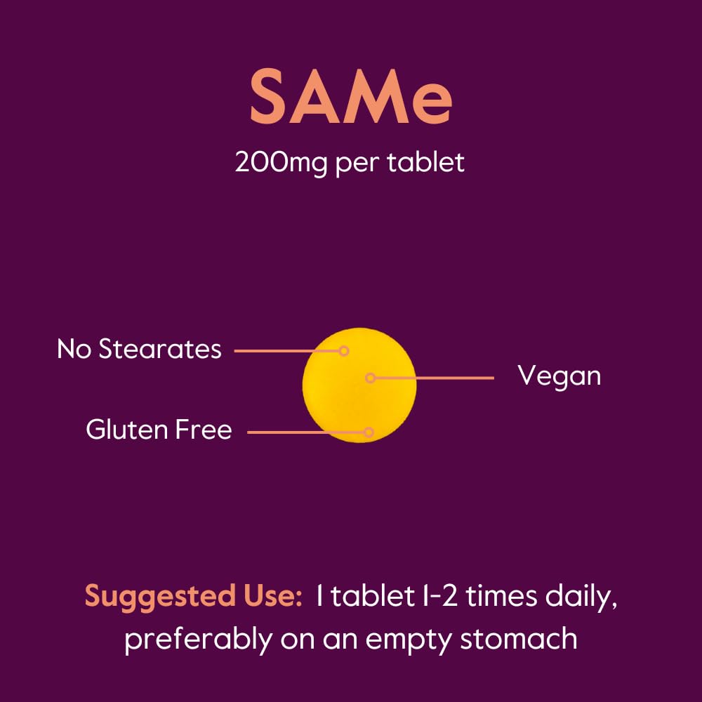 Foto 7 pulgar | Suplemento Bestvite Sam-e En Tabletas De 200 Mg (60 Tabletas), Paquete De 1 - Venta Internacional.