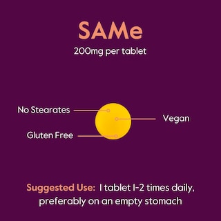 Foto 6 | Suplemento Bestvite Sam-e En Tabletas De 200 Mg (60 Tabletas), Paquete De 1 - Venta Internacional.