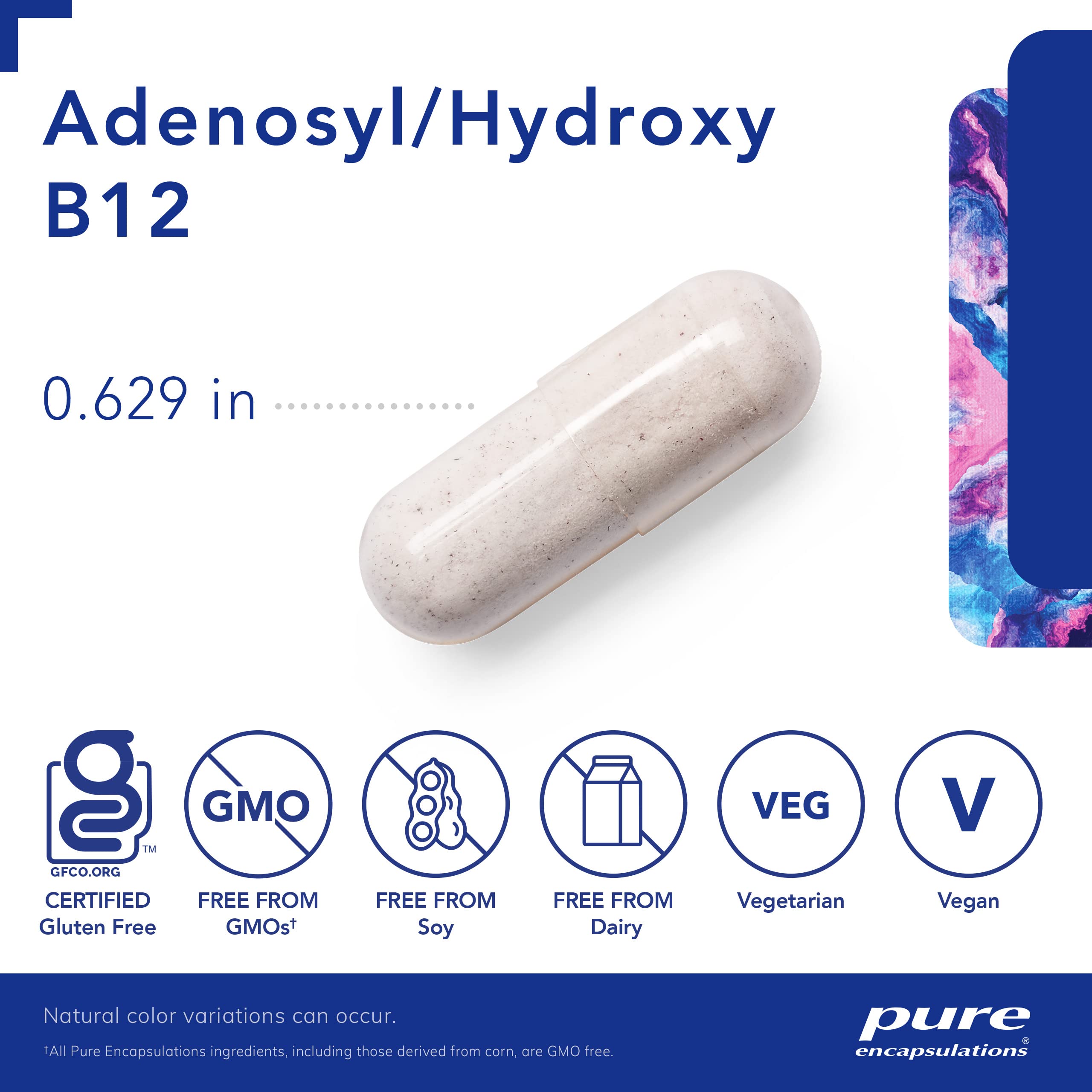 Foto 4 pulgar | Suplemento Pure Encapsulations Adenosyl/hydroxy B12 90 Cápsulas - Venta Internacional.