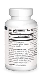 Foto 3 | Supplement Source Naturals Taurine 1000 Mg - 120 Cápsulas - Venta Internacional.