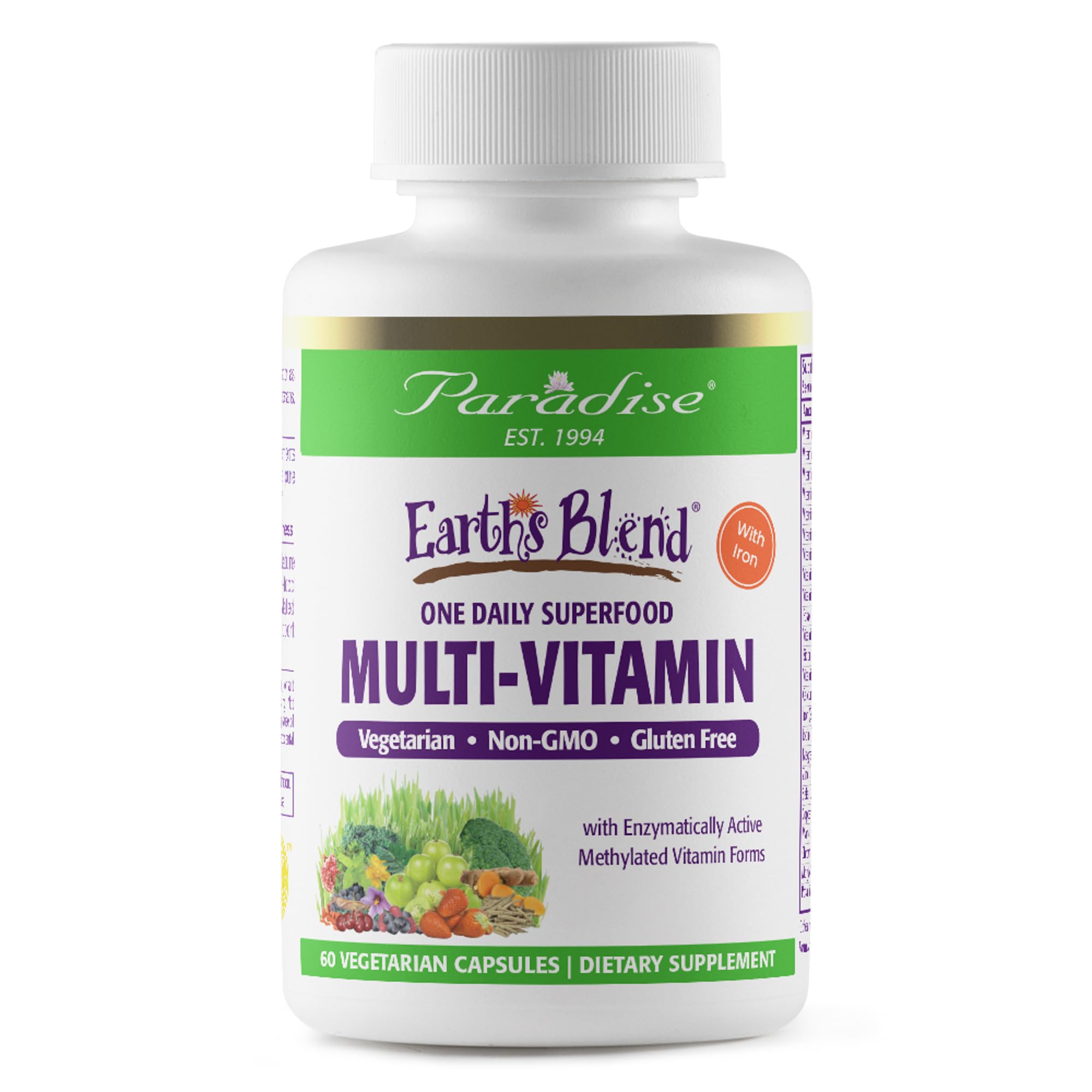 Foto 2 pulgar | Multivitamínico Paradise Herbs Earth's Blend Para Mujer, 60 Cápsulas - Venta Internacional.