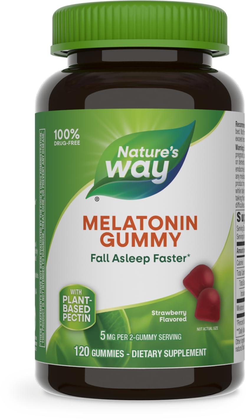 Foto 2 pulgar | Suplemento De Gomitas De Melatonina Nature's Way, 5 Mg, 120 Unidades - Venta Internacional.