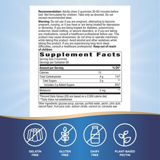 Foto 5 | Suplemento De Gomitas De Melatonina Nature's Way, 5 Mg, 120 Unidades - Venta Internacional.