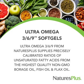 Foto 3 | Suplemento Natures Plus Ultra Omega 3 6 9 1200 Mg 60 Cápsulas Blandas - Venta Internacional.