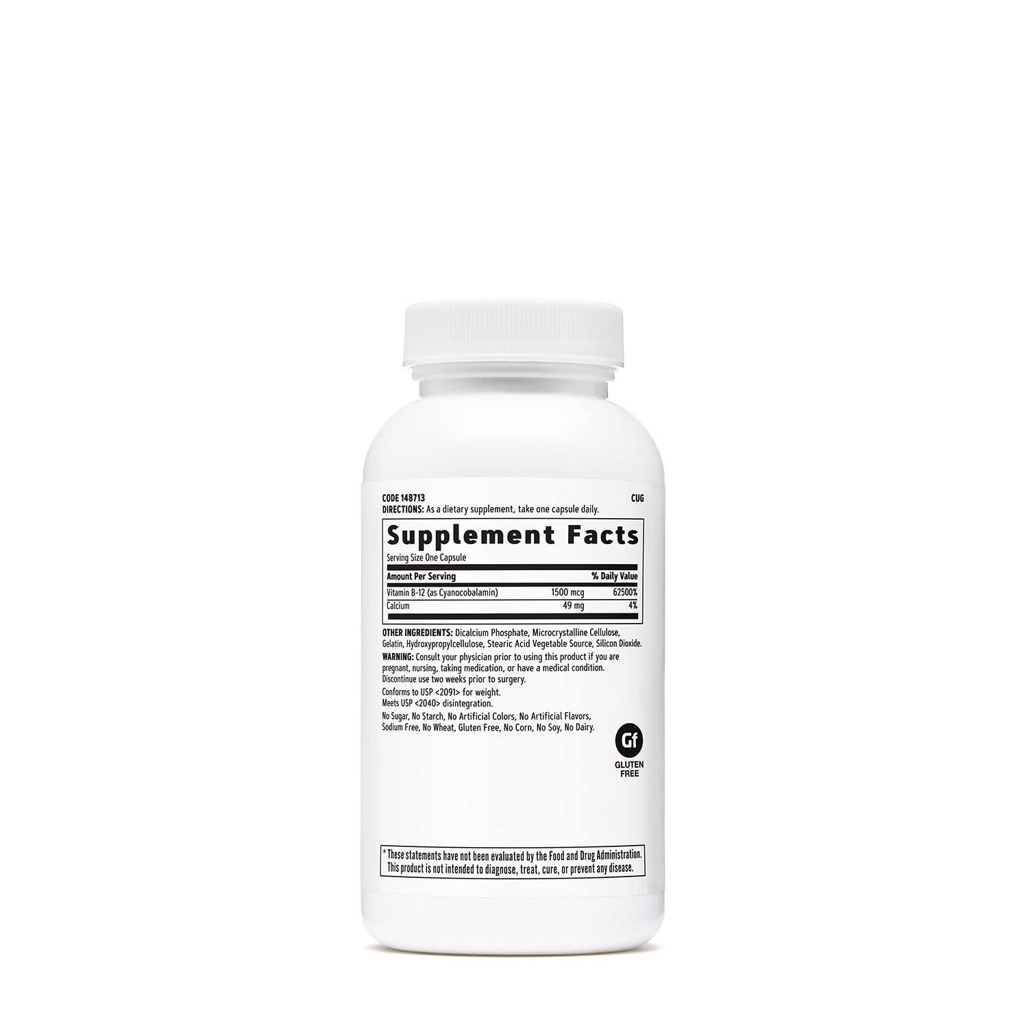 Foto 3 pulgar | Suplemento Gnc De Vitamina B-12 1500 Mcg 90 Cápsulas - Venta Internacional.