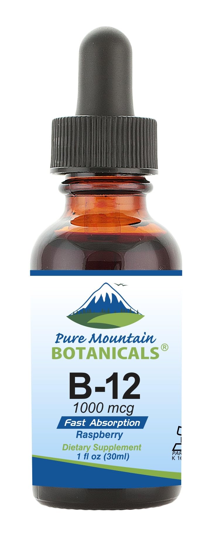 Foto 2 pulgar | Suplemento De Vitamina B12 Pure Mountain Botanicals 30 Ml 1000 Mcg - Venta Internacional.