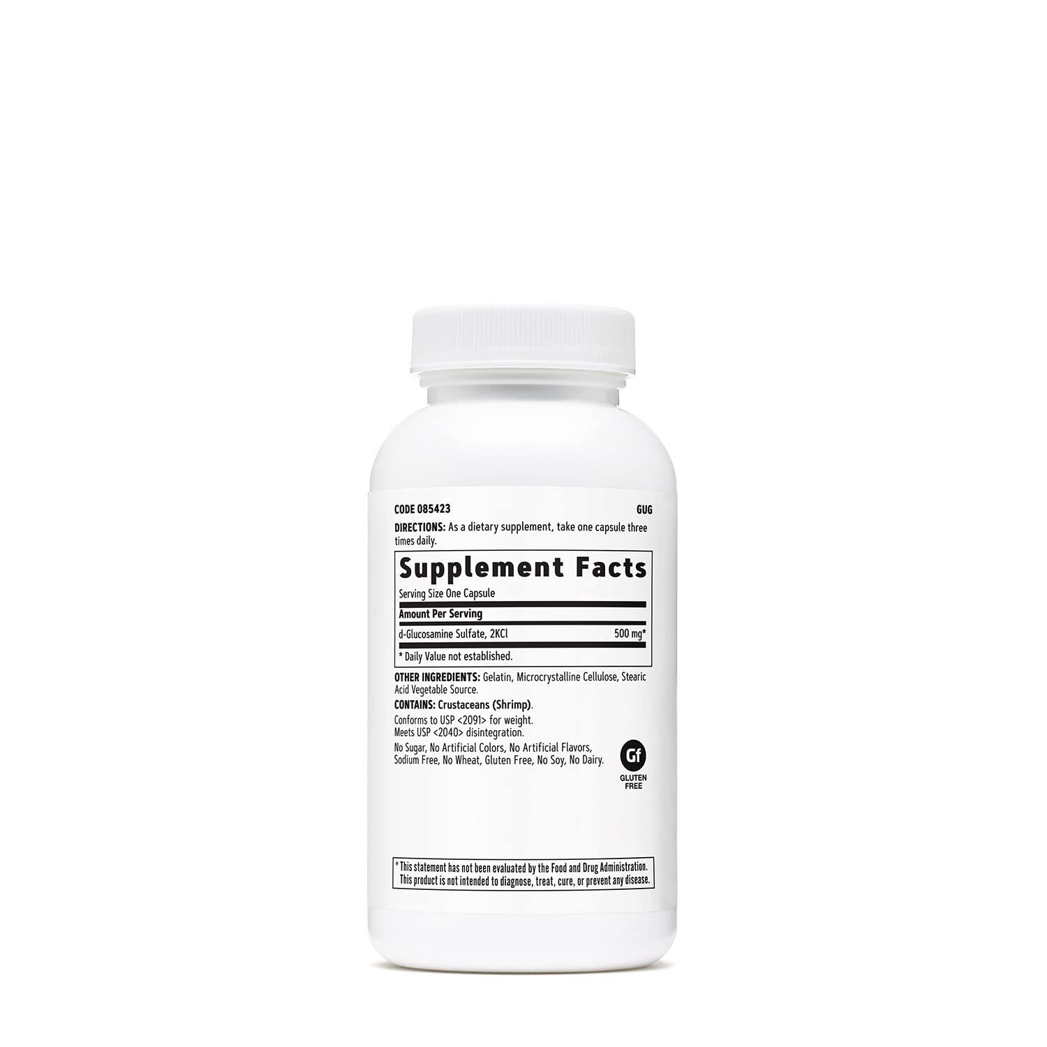 Foto 3 pulgar | Suplemento De Sulfato De Glucosamina Gnc 500 Mg 90 Cápsulas - Venta Internacional.