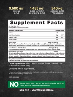 Foto 2 | Suplemento Nature's Truth Super Greens En Polvo, 300 Ml - Venta Internacional.