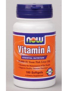 Foto 2 pulgar | Supplement Now Foods, Vitamina A, 25 000 Ui, 100 Cápsulas Blandas, Paquete De 2 - Venta Internacional.
