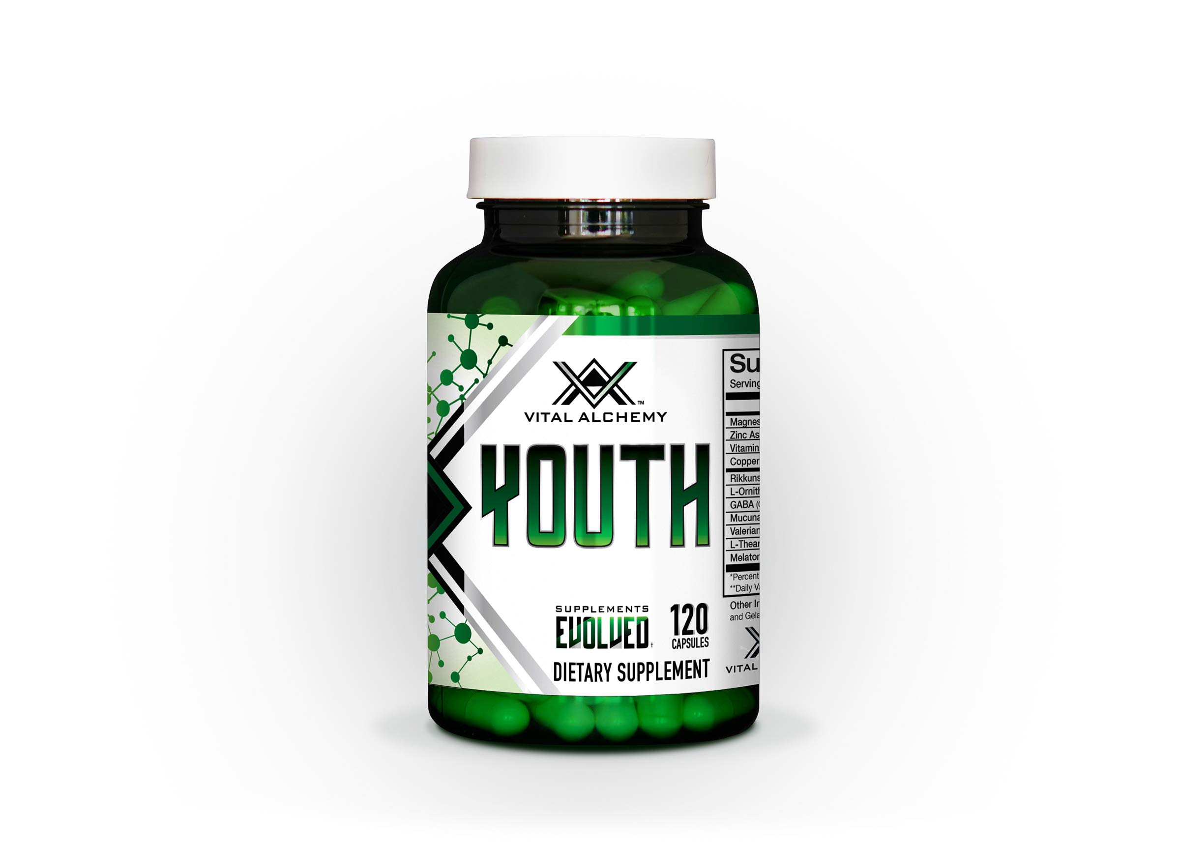 Foto 2 pulgar | Suplemento Vital Alchemy Supplements Youth Con L-teanina, Melatonina, Valeriana, Gaba, Magnesio Y Zinc - Venta Inte