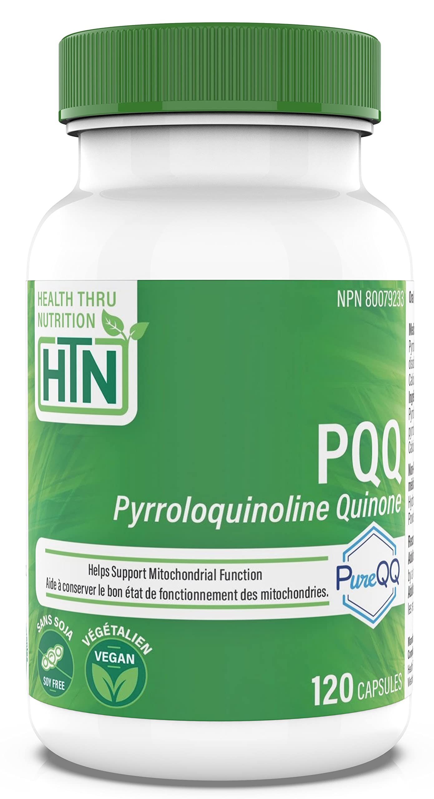 Foto 2 pulgar | Suplemento Health Thru Nutrition Pqq 20 Mg 120 Porciones - Venta Internacional.