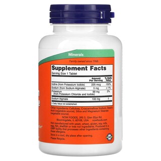 Foto 2 | Supplement Now Foods Potassium Plus Yodo 180 Comprimidos - Venta Internacional.