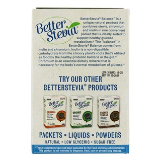 Foto 3 | Stevia Balance Now Foods 100 Paquetes X 3 Con Inulina Y Cromo - Venta Internacional.
