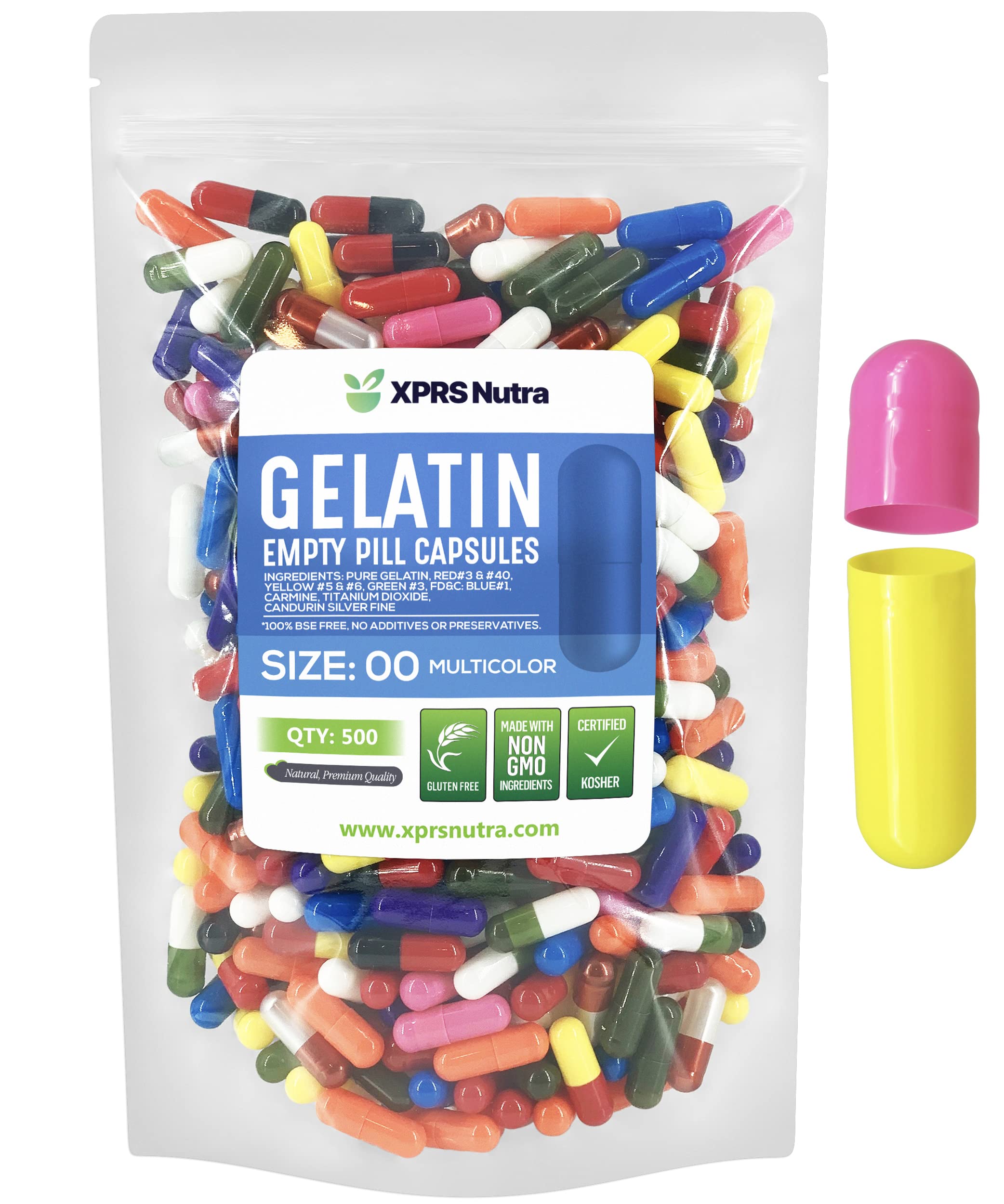 Foto 2 pulgar | Cápsulas Vacías Xprs Nutra Tamaño 00 500 Cápsulas De Gelatina - Venta Internacional.