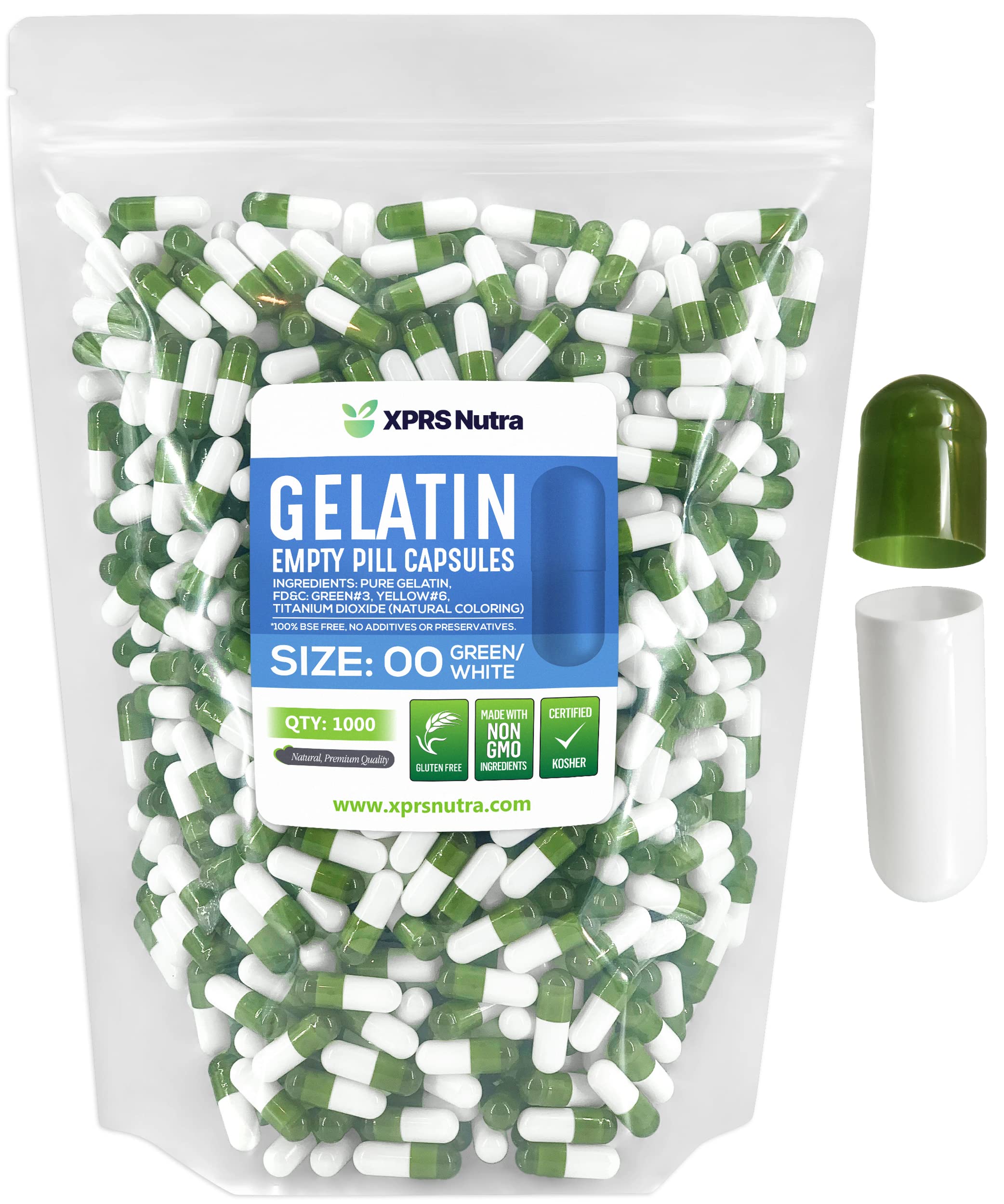 Foto 2 pulgar | Cápsulas Vacías Xprs Nutra Tamaño 00 - 1000 Unidades De Gelatina - Venta Internacional.