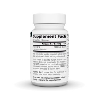 Foto 2 | Pastillas De Vitamina B-12 Source Naturals 2000 Mcg - 100 Unidades - Venta Internacional.