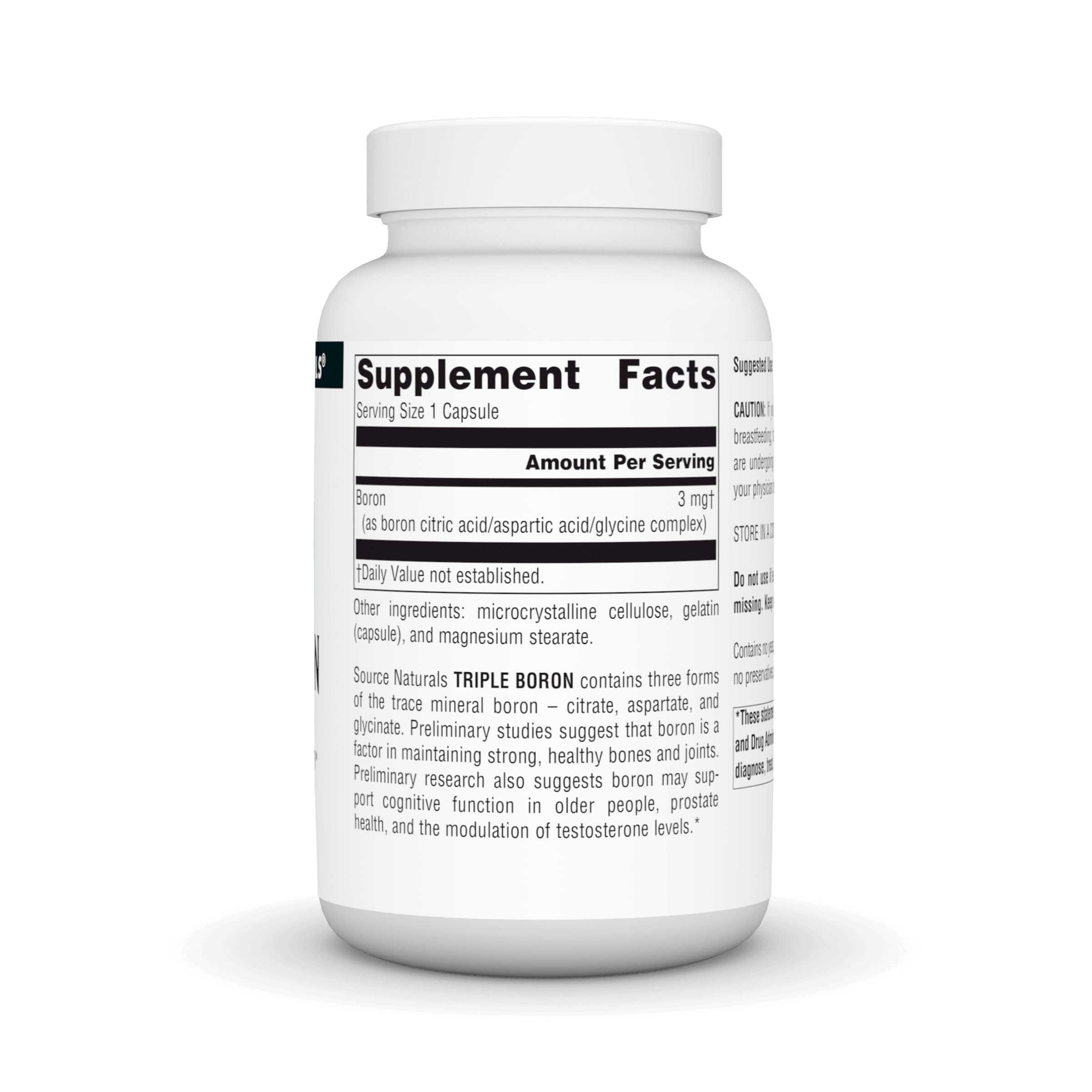 Foto 4 pulgar | Suplemento Source Naturals Triple Boron 3 Mg - 200 Cápsulas - Venta Internacional.