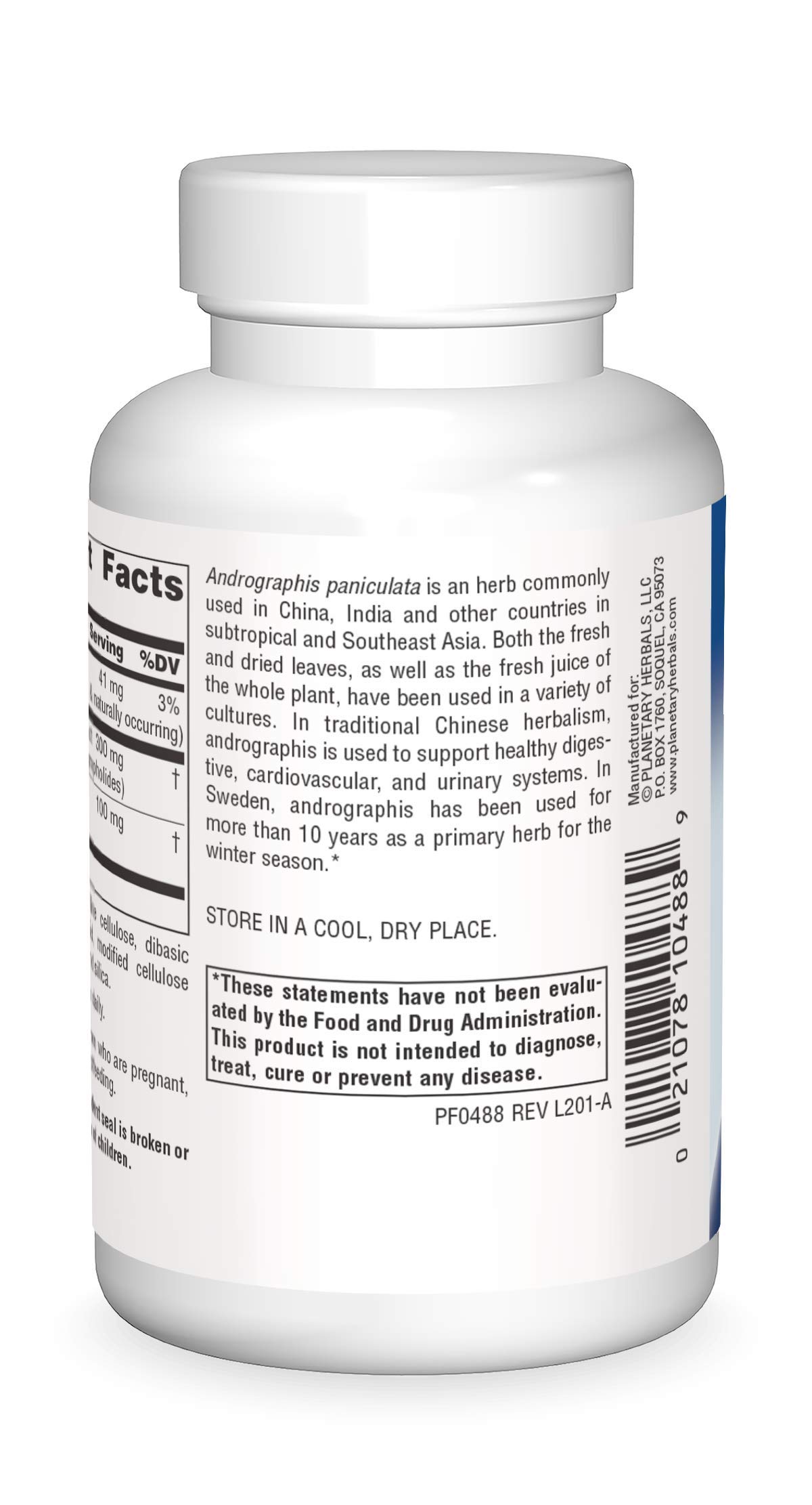 Foto 3 pulgar | Suplemento Planetary Herbals Full Spectrum Andrographis 400 Mg - Venta Internacional.