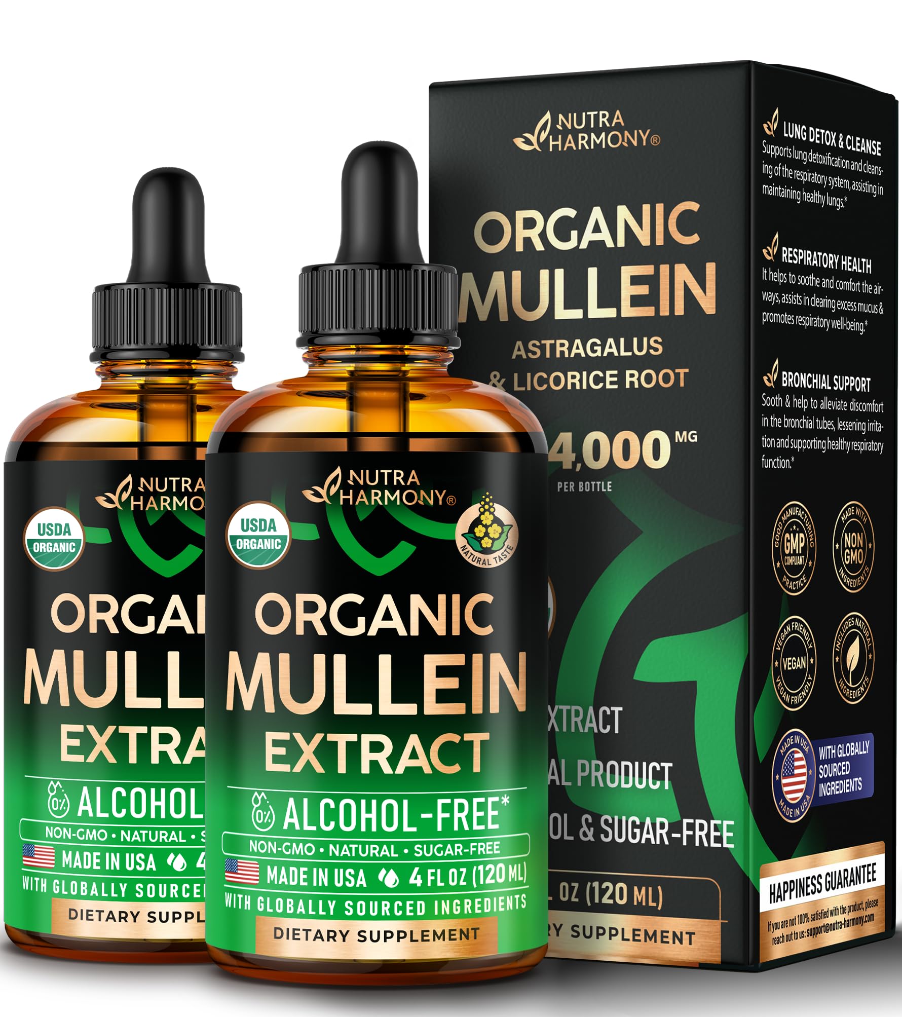 Foto 2 pulgar | Suplemento Nutraharmony En Gotas De Gordolobo Con Regaliz, 60 Ml, Paquete De 2 - Venta Internacional.