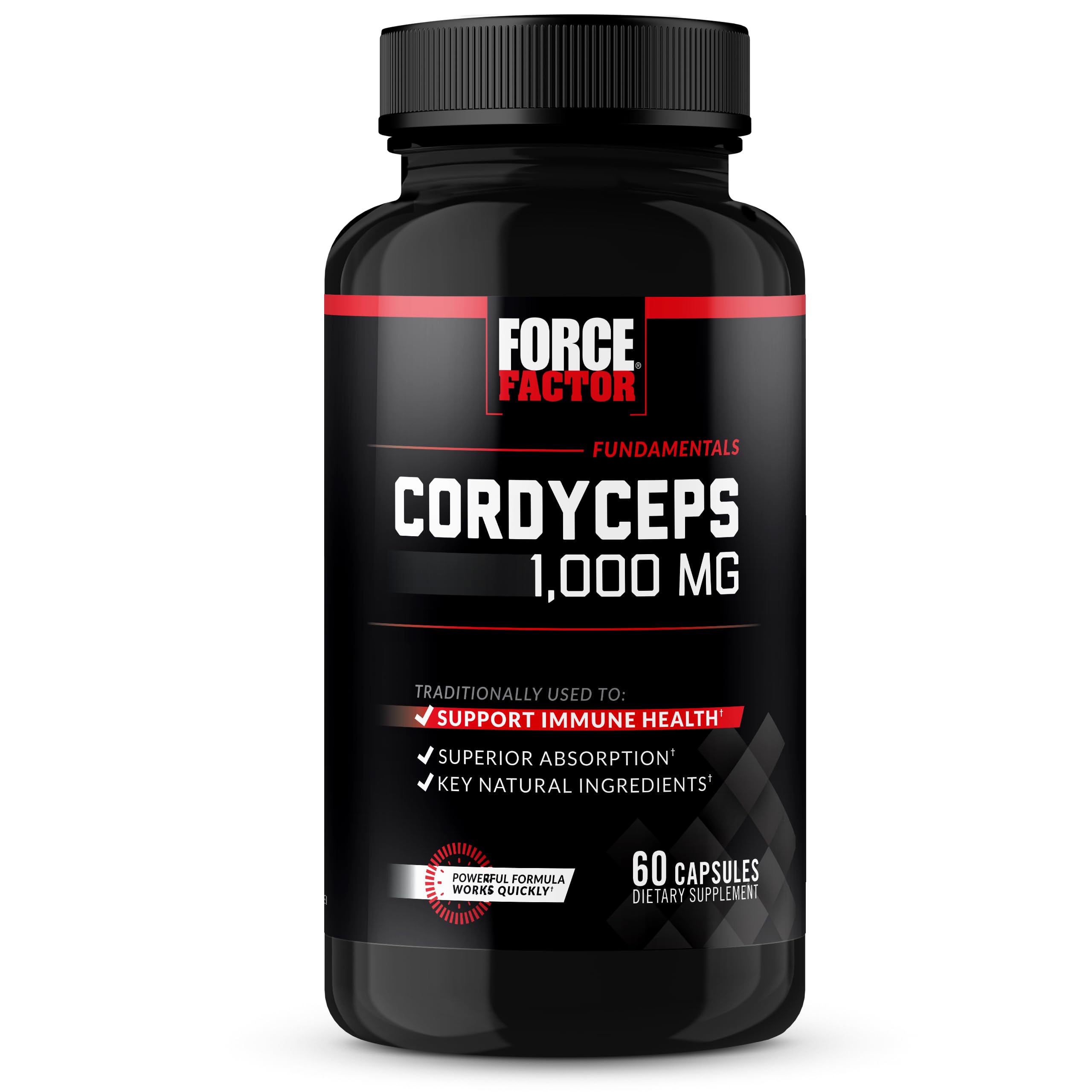 Foto 2 pulgar | Suplemento Force Factor Cordyceps, Cápsulas, 1000 Mg, 60 Cápsulas - Venta Internacional.