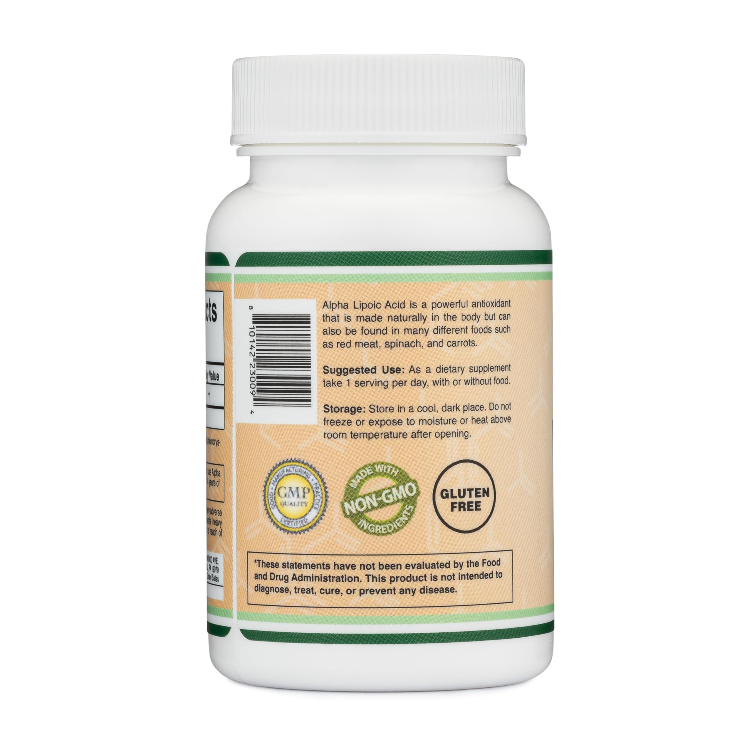 Foto 4 pulgar | Suplemento De Ácido Alfa Lipoico Double Wood 600 Mg 60 Cápsulas - Venta Internacional.