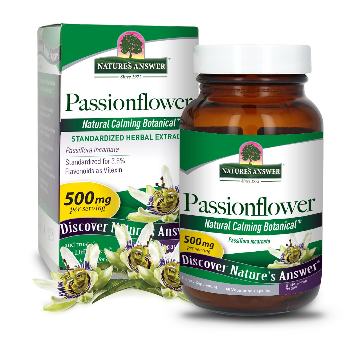 Foto 1 | Suplemento Dietético Nature's Answer Passion Flor 60 Cápsulas - Venta Internacional.