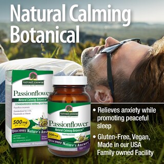 Foto 4 | Suplemento Dietético Nature's Answer Passion Flor 60 Cápsulas - Venta Internacional.